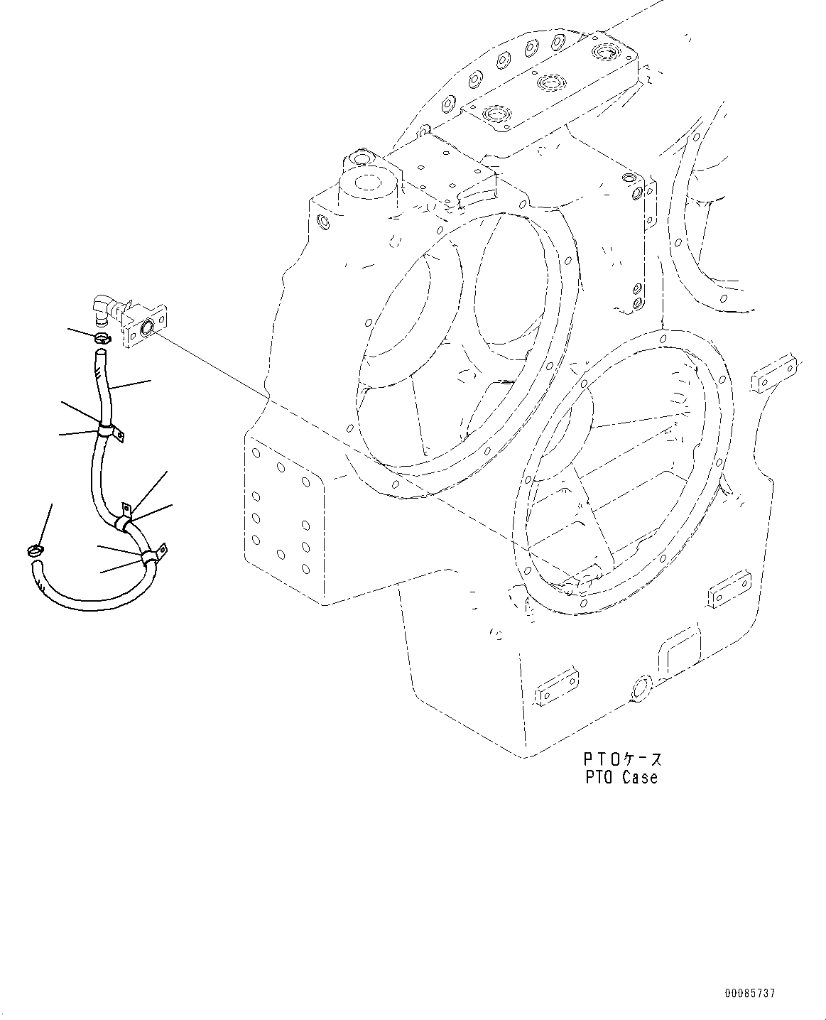 Схема запчастей Komatsu PC2000-8 - POWER TAKEOFF, ДРЕНАЖН. ТРУБЫ (№9-) POWER TAKEOFF, SERVICE ЦЕНТР.