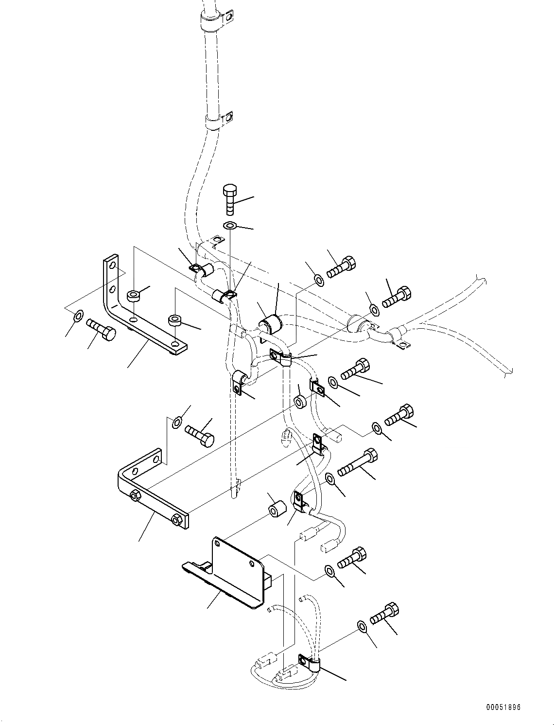 Схема запчастей Komatsu PC2000-8 - ЭЛЕКТРИКА, КОРПУС (№9-) ЭЛЕКТРИКА, ВЫС. INTENSITY DISПОДАЧА(HID) ОСВЕЩЕНИЕ, ЛЕСТНИЦА