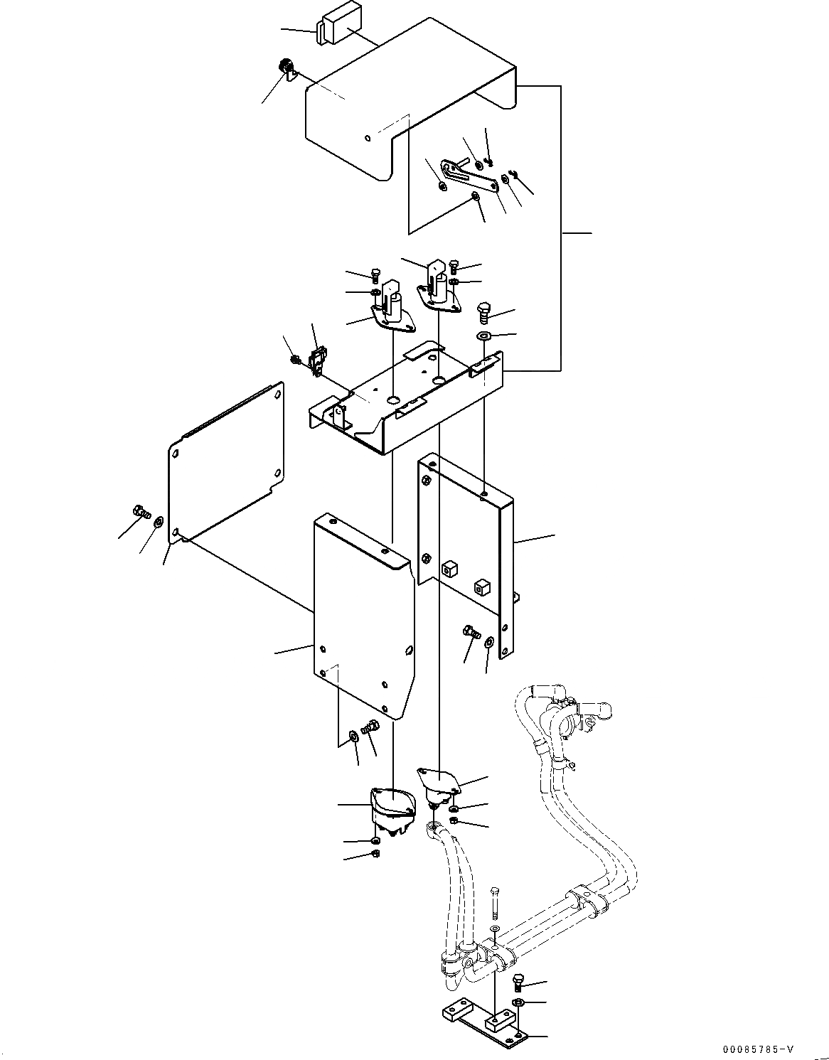 Схема запчастей Komatsu PC2000-8 - ЭЛЕКТРИКА, КАБИНА, ISOLATOR (№9-9) ЭЛЕКТРИКА, ДЛЯ ПОГРУЗ., ЛЕСТНИЦА, С ИЗОЛЯТОР АККУМУЛЯТОРОВ