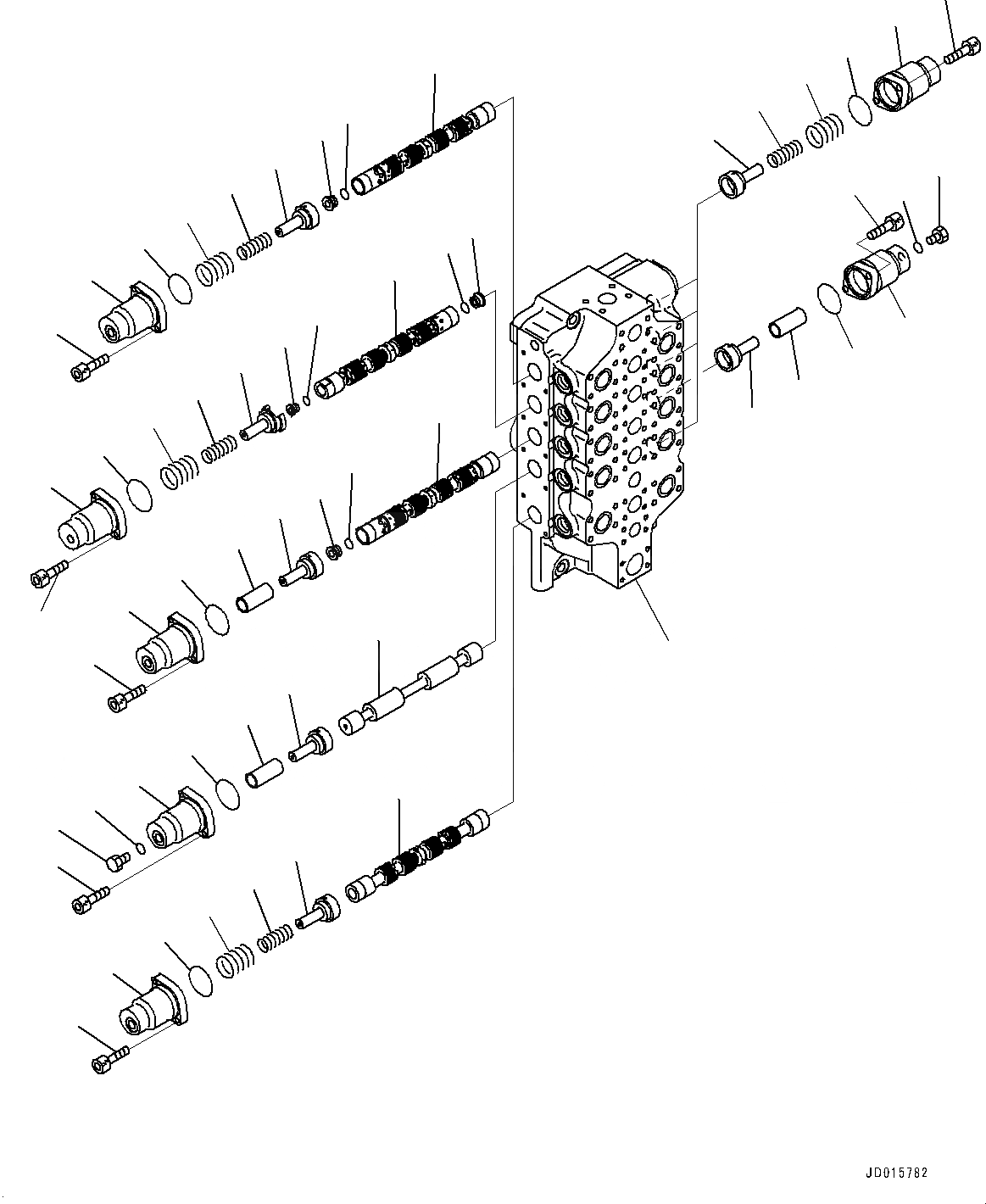 Схема запчастей Komatsu PC2000-8 - УПРАВЛЯЮЩ. КЛАПАН, ВНУТР. ЧАСТИ, ПОНИЖАЮЩ. ПЕРЕДАЧА (/9) (№-) УПРАВЛЯЮЩ. КЛАПАН, ЭКСКАВАТ.