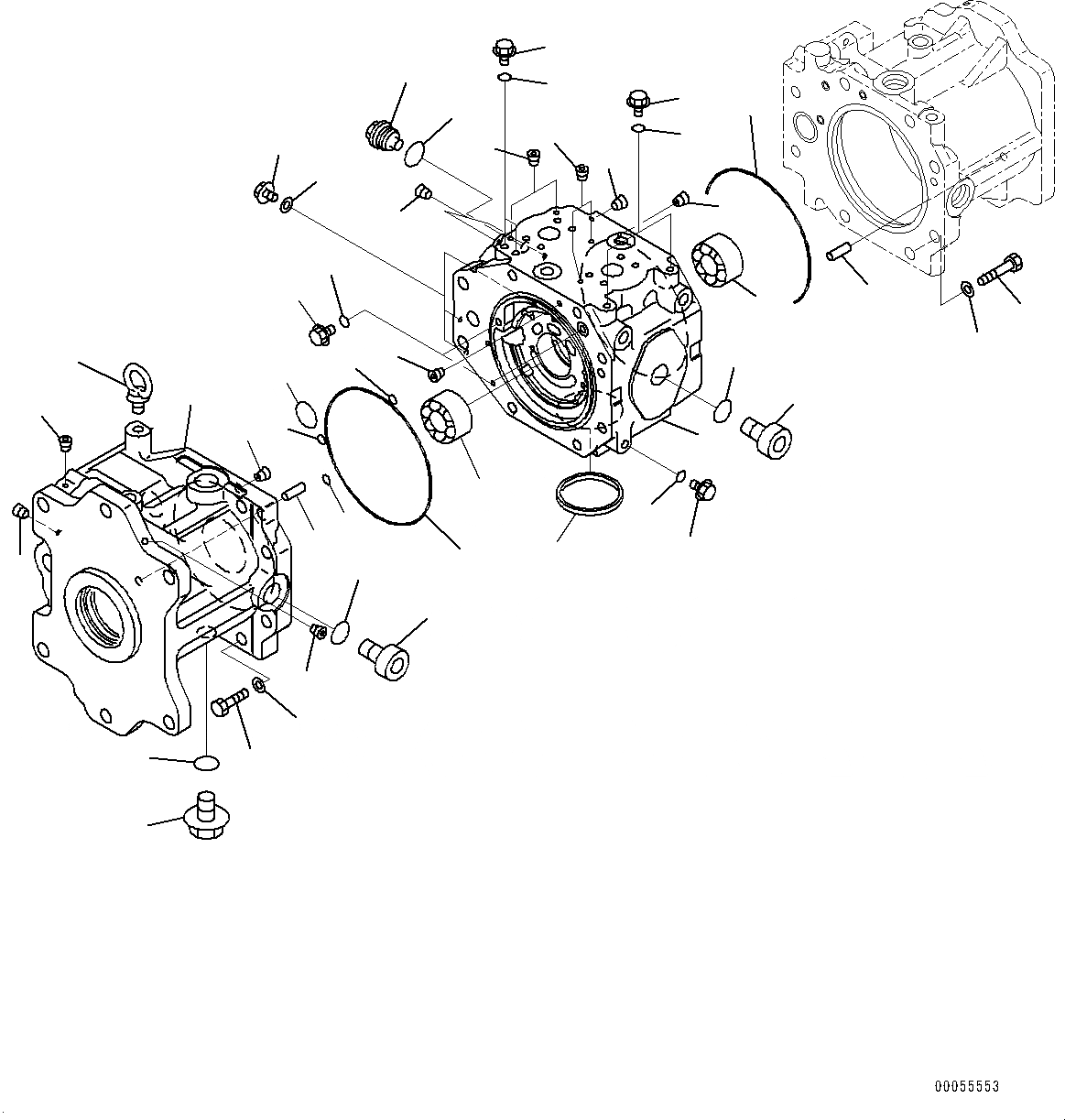 Схема запчастей Komatsu PC2000-8 - NO. НАСОС, ВНУТР. ЧАСТИ (/8) (№9-) NO. НАСОС