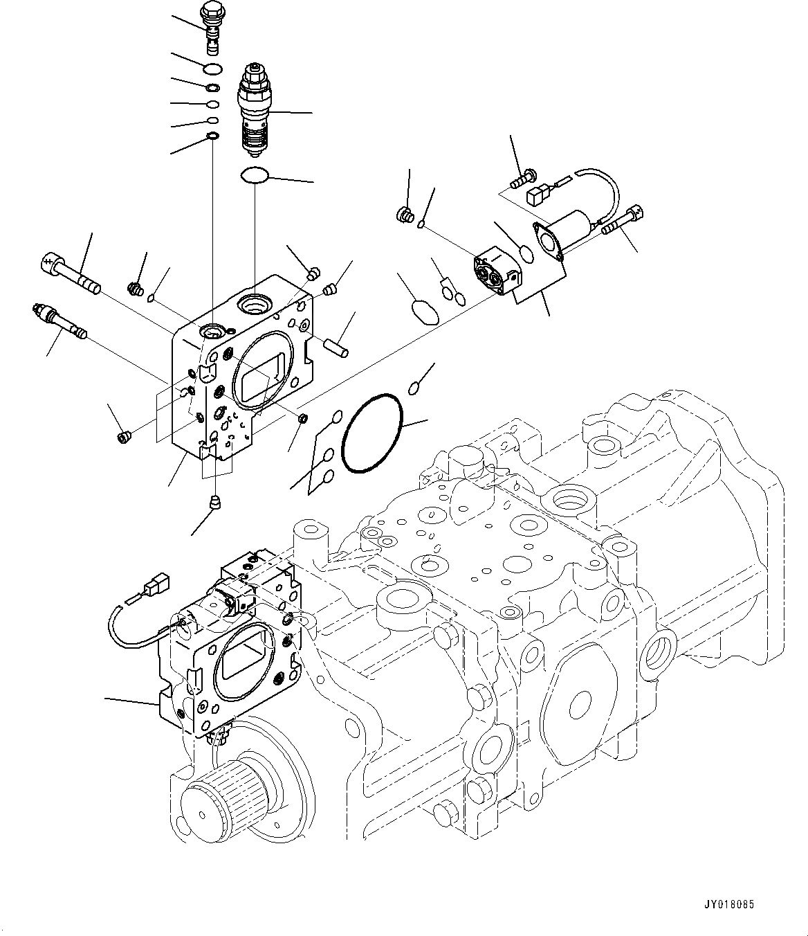 Схема запчастей Komatsu PC2000-8 - NO. НАСОС, ВНУТР. ЧАСТИ (7/8) (№9-) NO. НАСОС