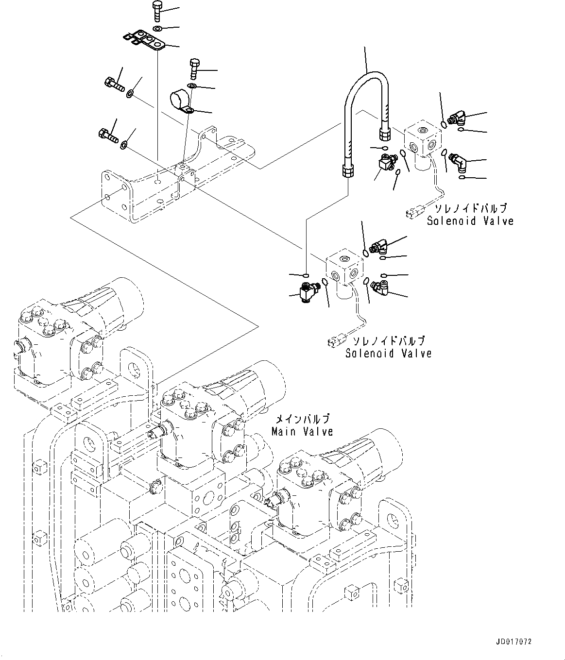 Схема запчастей Komatsu PC2000-8 - СОЛЕНОИДНЫЙ КЛАПАН, КРЕПЛЕНИЕ (№9-) СОЛЕНОИДНЫЙ КЛАПАН, ДЛЯ ПОГРУЗ.