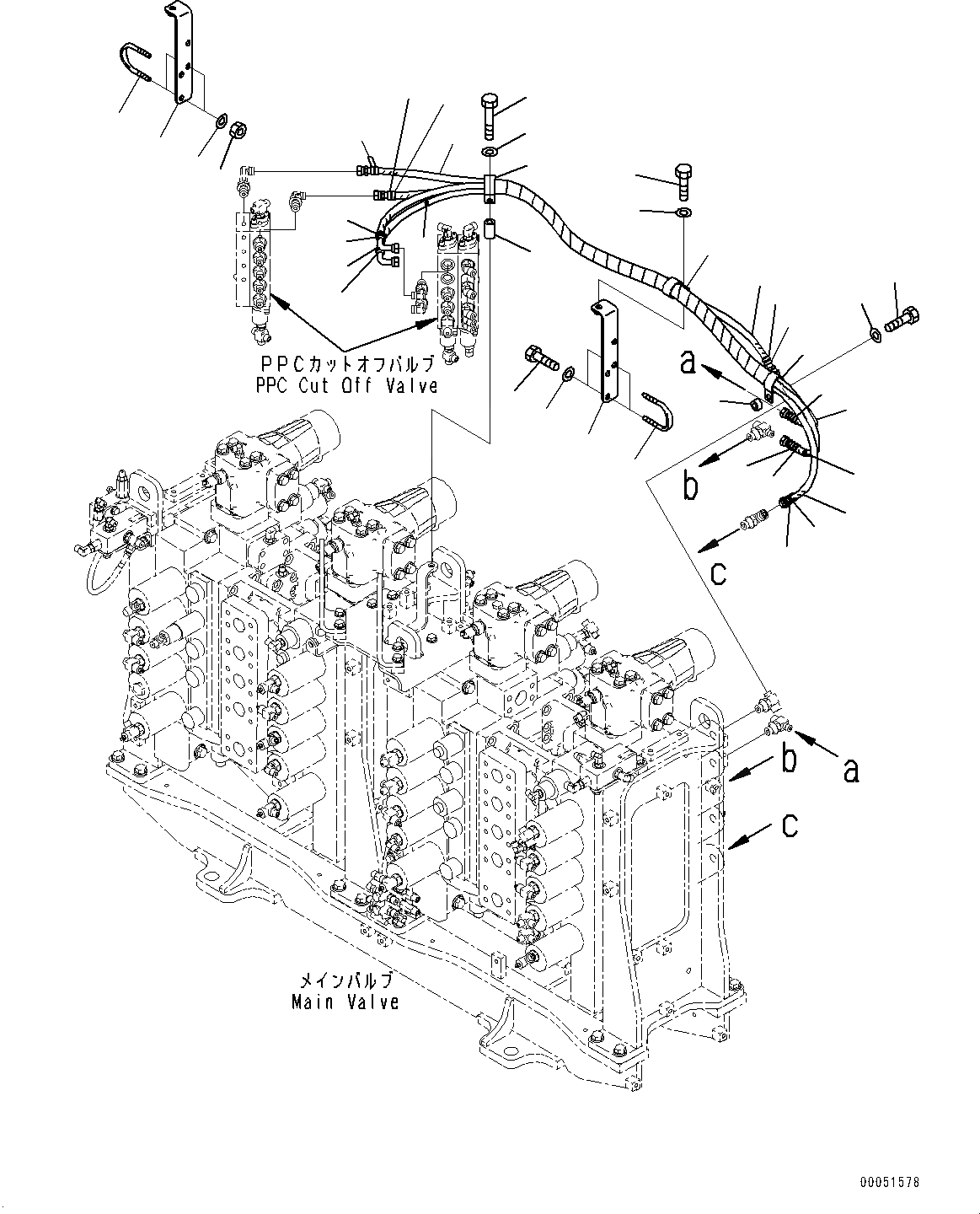 Схема запчастей Komatsu PC2000-8 - ПРОПОРЦИОНАЛЬН. PRESSURE УПРАВЛ-Е (PPC) ОСНОВН. ТРУБЫ, ШЛАНГИ (/7) (№9-) ПРОПОРЦИОНАЛЬН. PRESSURE УПРАВЛ-Е (PPC) ОСНОВН. ТРУБЫ, С ПРЯМАЯ ЛОПАТА, НИЖН. РАЗГРУЗКА ТИП