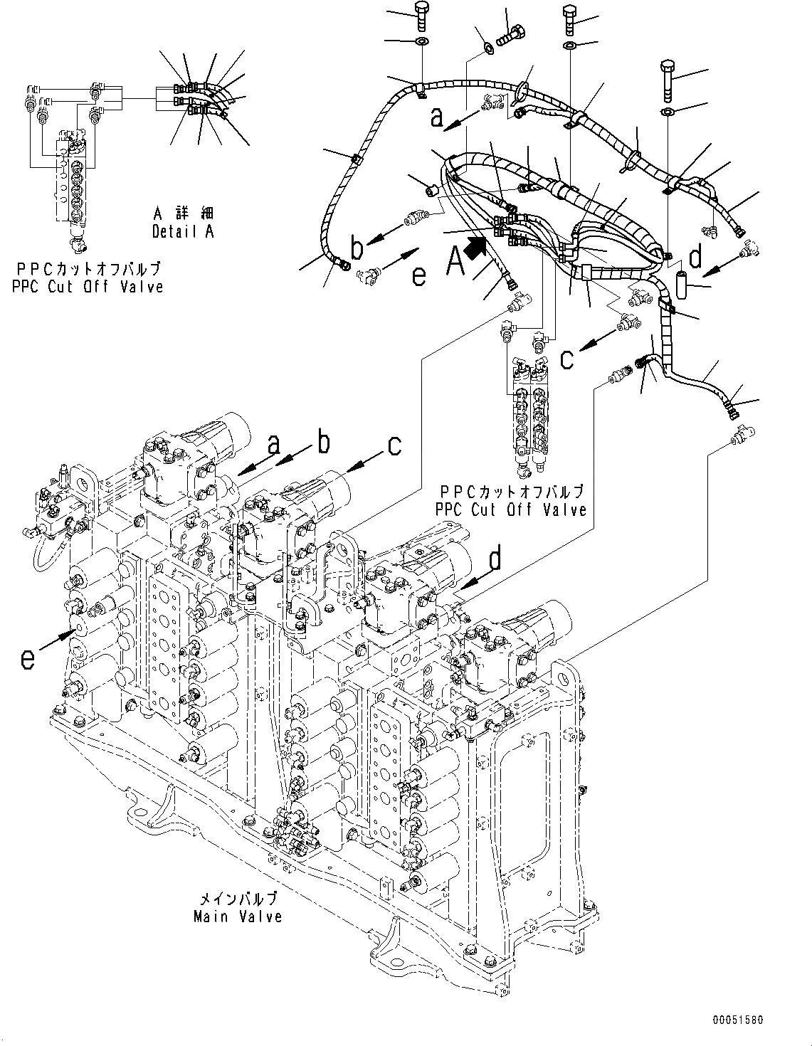 Схема запчастей Komatsu PC2000-8 - ПРОПОРЦИОНАЛЬН. PRESSURE УПРАВЛ-Е (PPC) ОСНОВН. ТРУБЫ, ШЛАНГИ (/7) (№9-) ПРОПОРЦИОНАЛЬН. PRESSURE УПРАВЛ-Е (PPC) ОСНОВН. ТРУБЫ, С ПРЯМАЯ ЛОПАТА, НИЖН. РАЗГРУЗКА ТИП