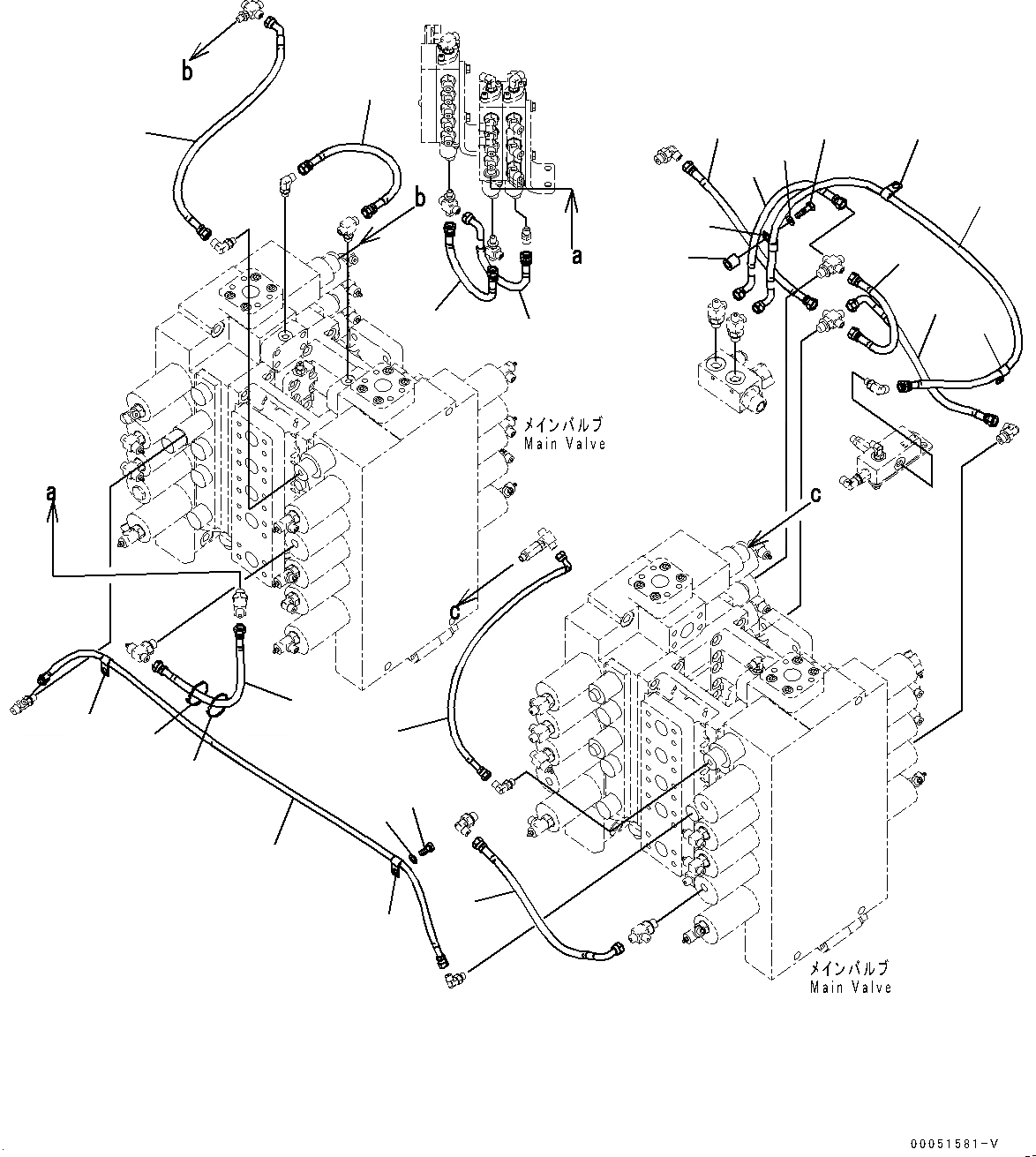 Схема запчастей Komatsu PC2000-8 - ПРОПОРЦИОНАЛЬН. PRESSURE УПРАВЛ-Е (PPC) ОСНОВН. ТРУБЫ, ШЛАНГИ (/7) (№9-) ПРОПОРЦИОНАЛЬН. PRESSURE УПРАВЛ-Е (PPC) ОСНОВН. ТРУБЫ, С ПРЯМАЯ ЛОПАТА, НИЖН. РАЗГРУЗКА ТИП