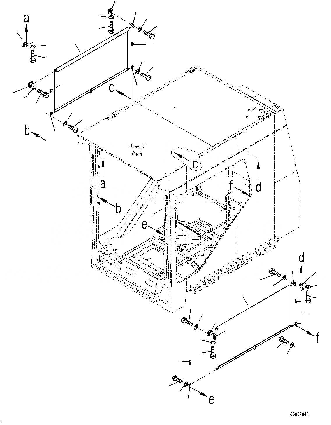 Схема запчастей Komatsu PC2000-8 - КАБИНА, CURTAIN (/) (№9-) КАБИНА, ПРЯМАЯ ЛОПАТА, НИЖН. РАЗГРУЗКА ТИП, С ПЕРЕДН. ПОЛН. ЗАЩИТА, AM-FM РАДИО ДЛЯ АЗИИ, ОГНЕТУШИТЕЛЬ