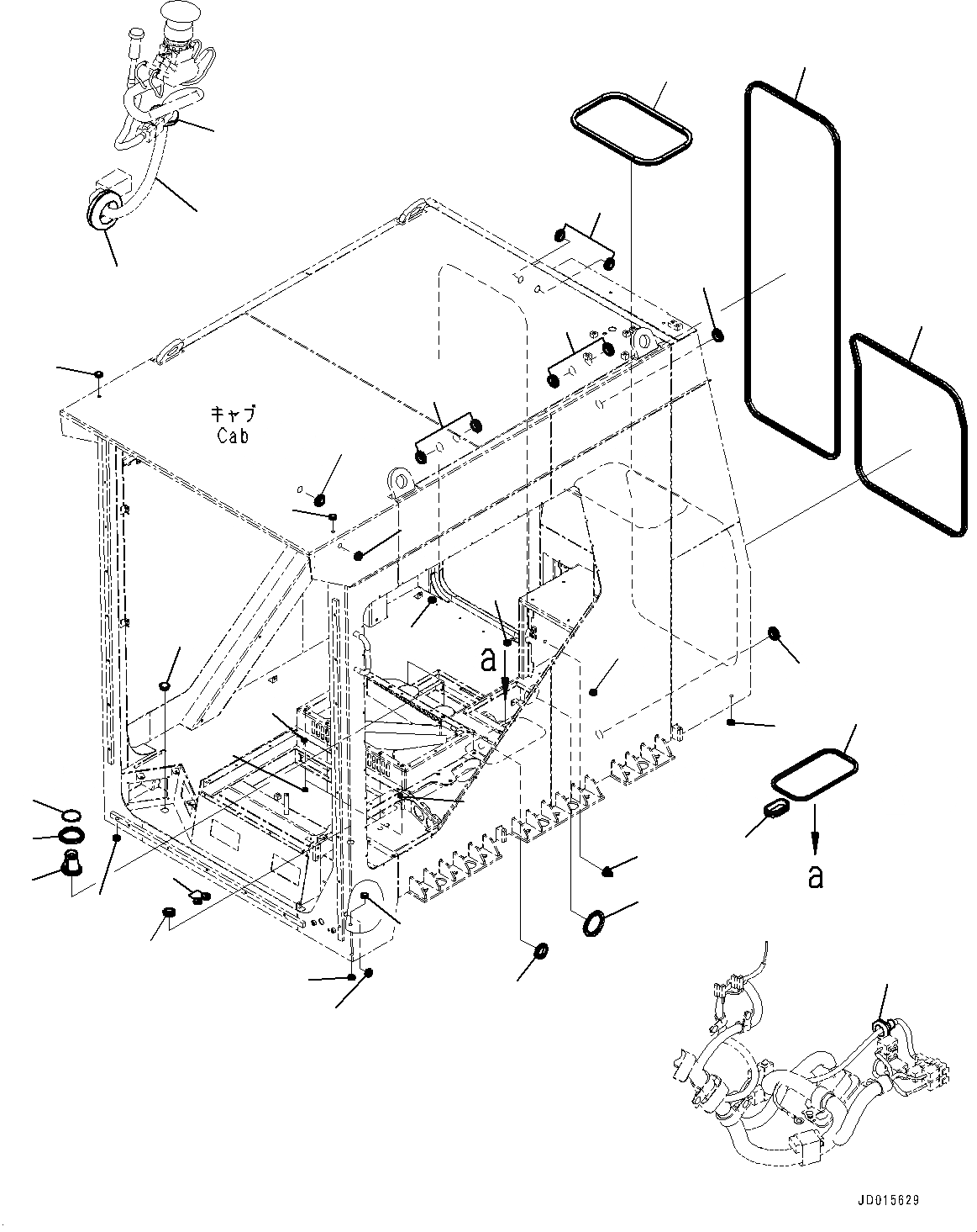 Схема запчастей Komatsu PC2000-8 - КАБИНА, УПЛОТНЕНИЯ (№9-) КАБИНА, ПРЯМАЯ ЛОПАТА, НИЖН. РАЗГРУЗКА ТИП, С AMBER COLOR WARNING МИГАЛКА, AM-FM РАДИО ДЛЯ АЗИИ, ОГНЕТУШИТЕЛЬ