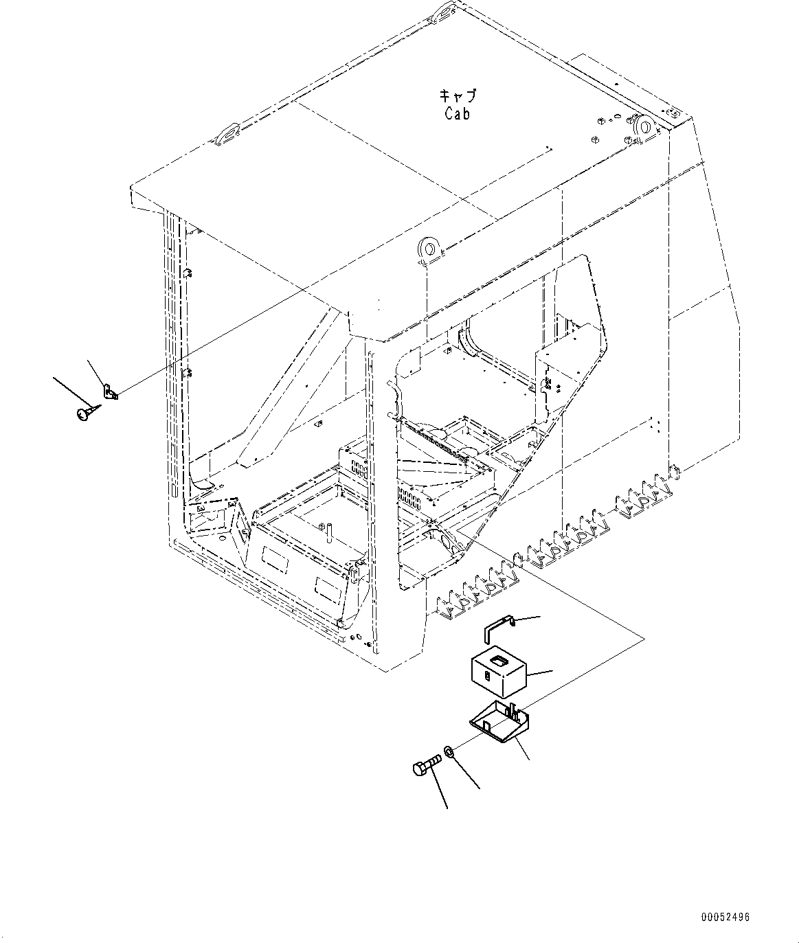 Схема запчастей Komatsu PC2000-8 - КАБИНА, АПТЕЧКА (№9-) КАБИНА, ПРЯМАЯ ЛОПАТА, НИЖН. РАЗГРУЗКА ТИП, С ПЕРЕДН. ПОЛН. ЗАЩИТА, AM-FM РАДИО ДЛЯ АЗИИ, ОГНЕТУШИТЕЛЬ