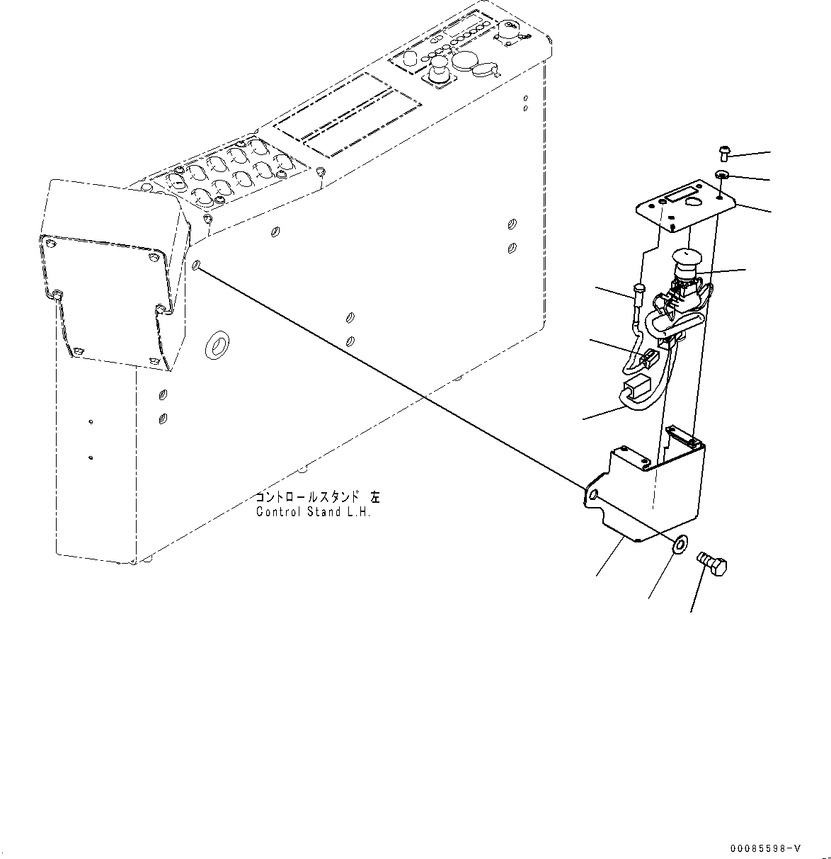 Схема запчастей Komatsu PC2000-8 - КАБИНА, ЭКСТРЕНН. ПЕРЕКЛЮЧАТЕЛЬ (№9-) КАБИНА, С AM-FM РАДИО ДЛЯ СЕВ. АМЕРИКИ, ЗАДН.VIEW CAMERA, AMBER COLOR WARNING МИГАЛКА, ДЛЯ СЕВ. АМЕРИКИ MERCURY REGULATION