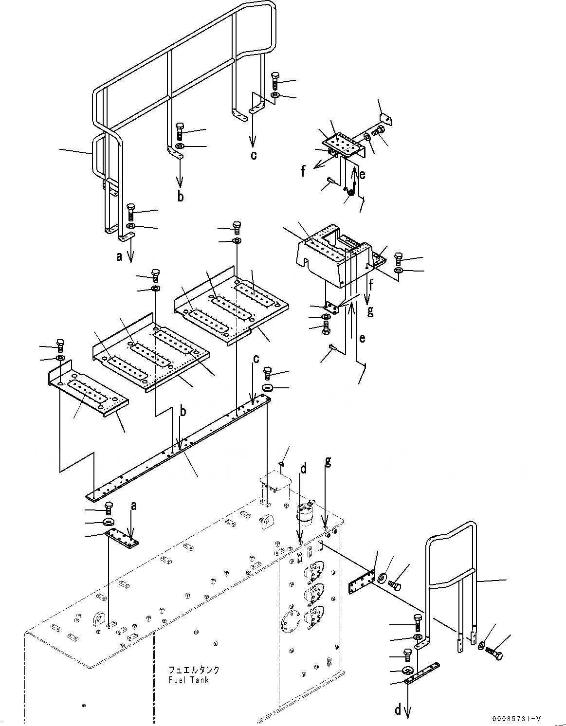 Схема запчастей Komatsu PC2000-8 - COVER, ПОРУЧНИ(№9-) COVER, С ОПЦ. COVER