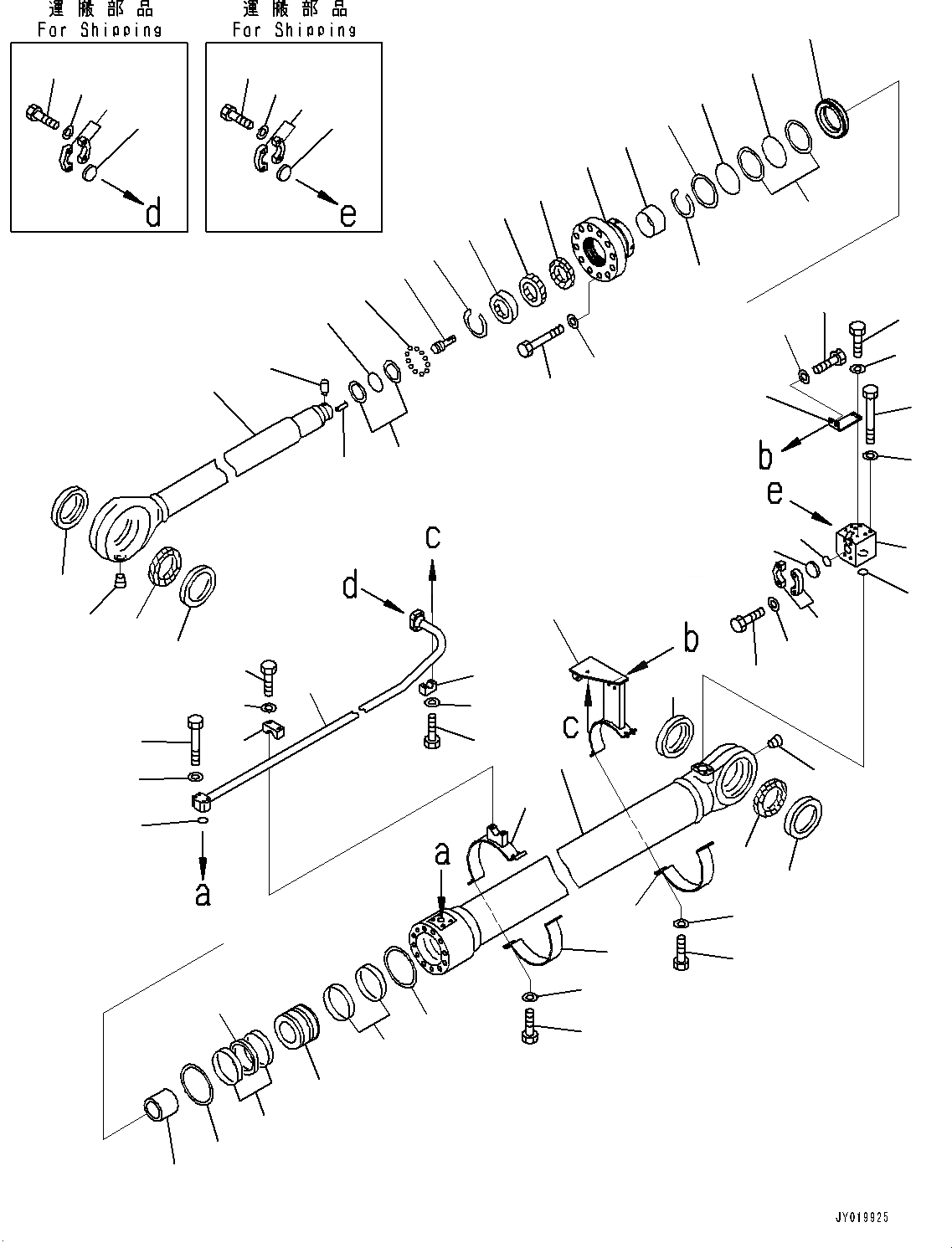 Схема запчастей Komatsu PC2000-8 - ЦИЛИНДР КОВША, ПРАВ. (№9-) ЦИЛИНДР КОВША