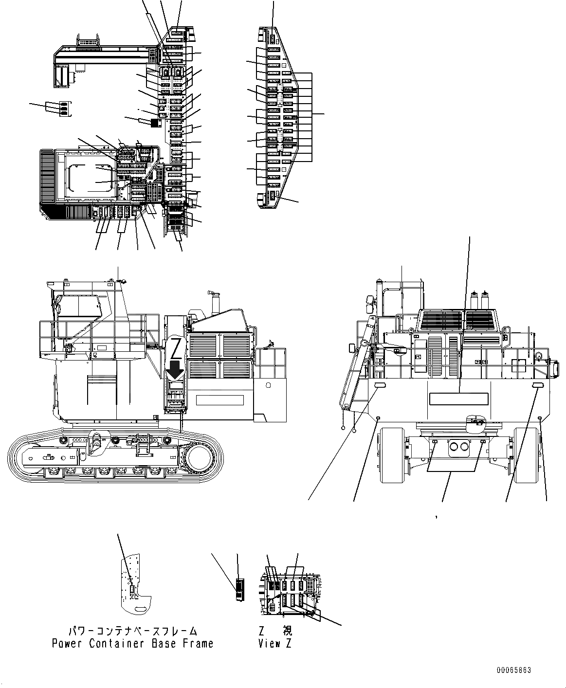 Схема запчастей Komatsu PC2000-8 - МАРКИРОВКА, ANTI SLIP (№9-) МАРКИРОВКА, ИНДОНЕЗИЯ-АНГЛ.