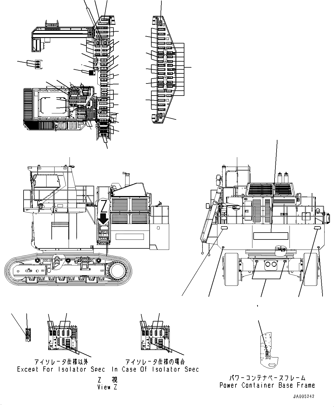 Схема запчастей Komatsu PC2000-8 - МАРКИРОВКА, ANTI SLIP (№7-) МАРКИРОВКА, АНГЛ.