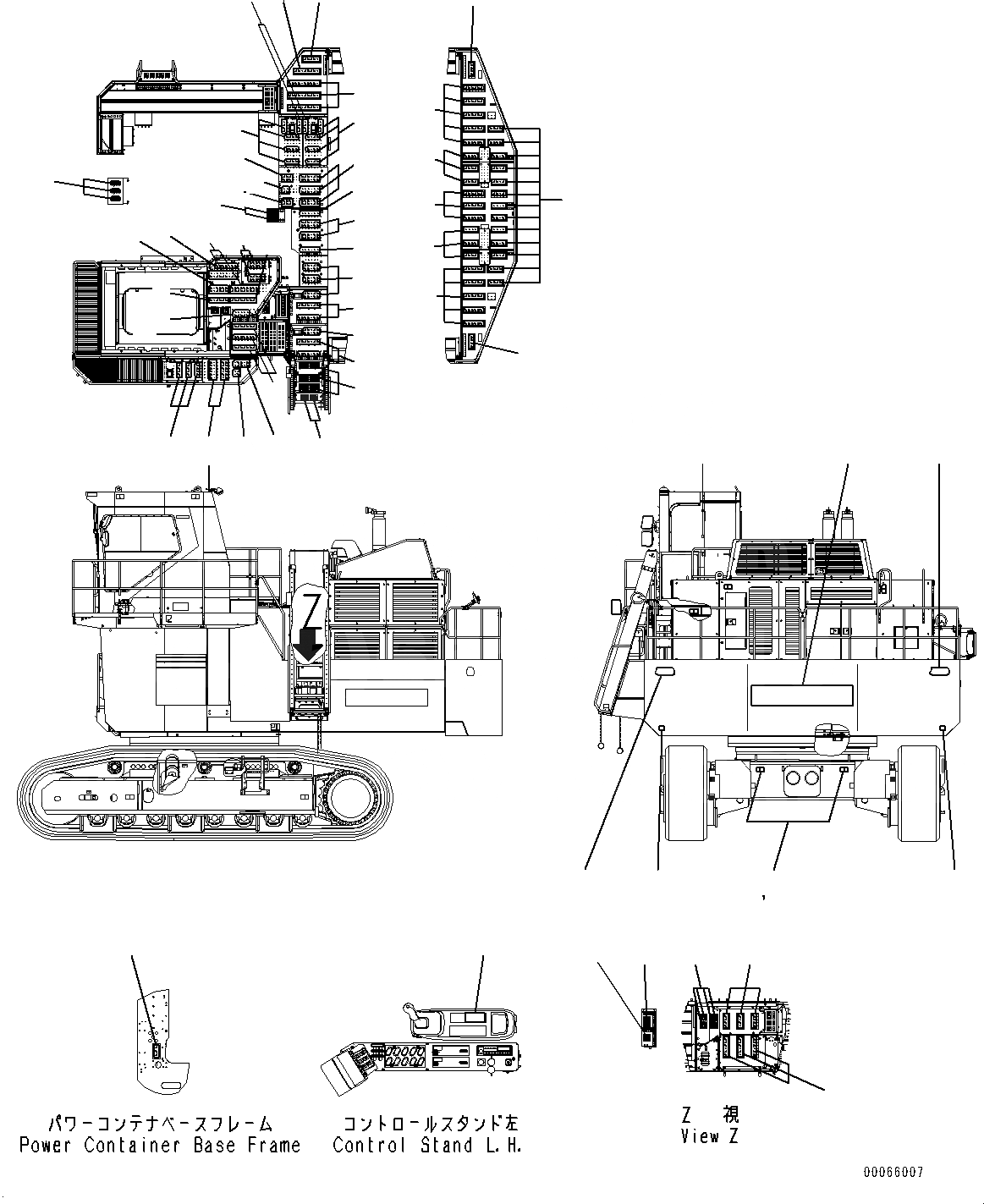 Схема запчастей Komatsu PC2000-8 - МАРКИРОВКА, ANTI SLIP (№9-) МАРКИРОВКА, ФРАНЦИЯ-АНГЛ., С AMBER COLOR WARNING МИГАЛКА