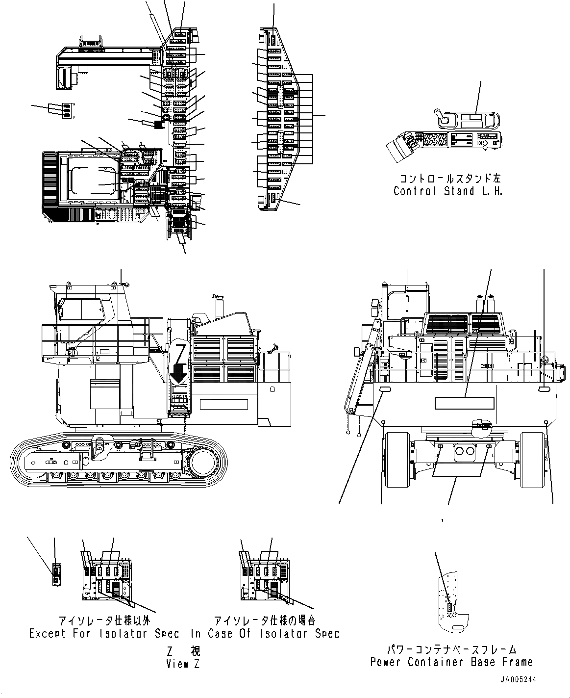 Схема запчастей Komatsu PC2000-8 - МАРКИРОВКА, ANTI SLIP (№7-) МАРКИРОВКА, ИСПАНИЯ-АНГЛ., С AMBER COLOR WARNING МИГАЛКА