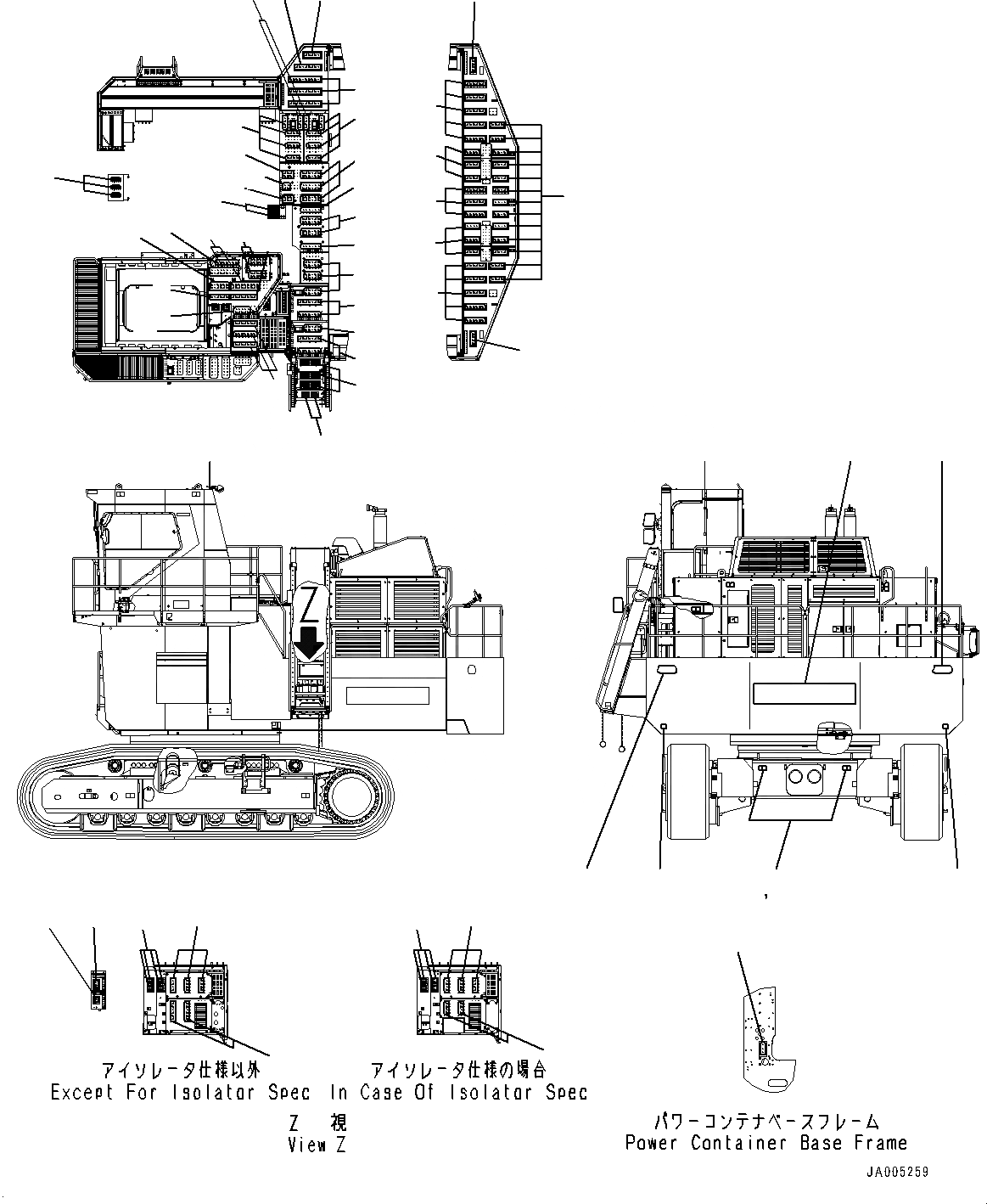 Схема запчастей Komatsu PC2000-8 - МАРКИРОВКА, ANTI SLIP (№7-) МАРКИРОВКА, АНГЛ., ПРЯМАЯ ЛОПАТА, НИЖН. РАЗГРУЗКА ТИП