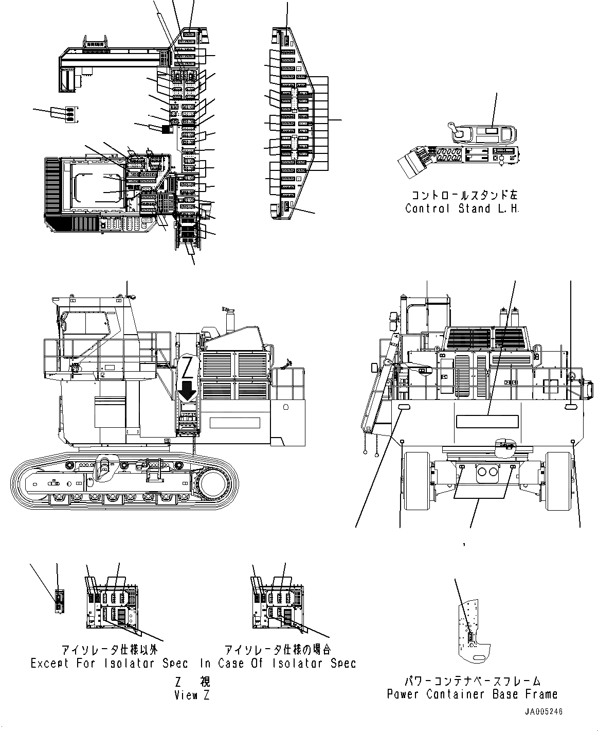 Схема запчастей Komatsu PC2000-8 - МАРКИРОВКА, ANTI SLIP (№9-) МАРКИРОВКА, АНГЛ., С ПРЯМАЯ ЛОПАТА, НИЖН. РАЗГРУЗКА ТИП, AMBER COLOR WARNING МИГАЛКА, ДЛЯ EPA REGULATIONS TPEM