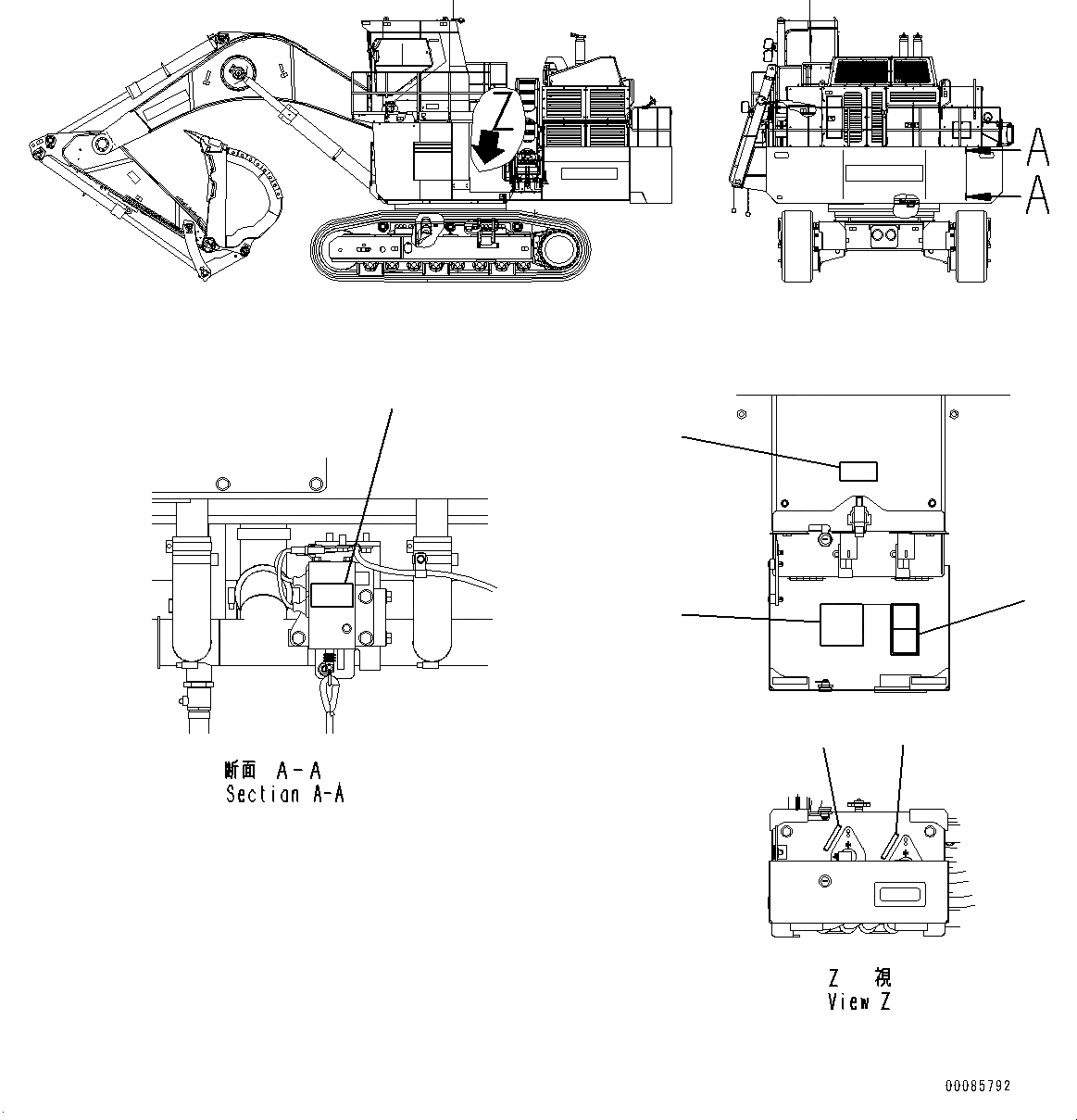 Схема запчастей Komatsu PC2000-8 - ПРЕДУПРЕЖДАЮЩ. МАРКИРОВКА, ЭКСТРЕНН. ДВИГАТЕЛЬ СТОП И ISOLATOR (№9-) ПРЕДУПРЕЖДАЮЩ. МАРКИРОВКА, АНГЛ., ИЗОЛЯТОР АККУМУЛЯТОРОВ, ДОПОЛН. ЭКСТРЕНН. ПЕРЕКЛЮЧАТЕЛЬ