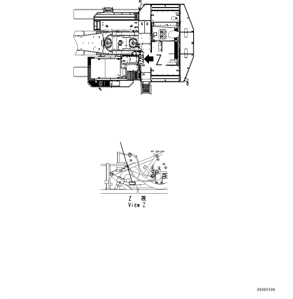 Схема запчастей Komatsu PC2000-8 - ПРЕДУПРЕЖДАЮЩ. МАРКИРОВКА, ТОПЛИВН. БЫСТР. ЗАПРАВ. СИСТЕМА (№9-) ПРЕДУПРЕЖДАЮЩ. МАРКИРОВКА, ИСПАНИЯ-АНГЛ., С ТОПЛИВН. БЫСТР. ЗАПРАВ. СИСТЕМА