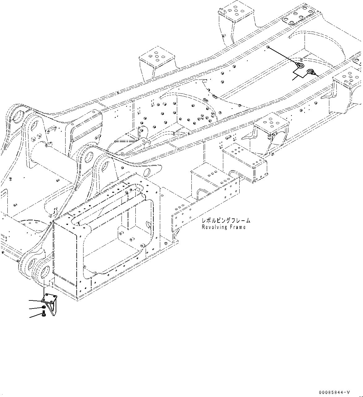 Схема запчастей Komatsu PC2000-8 - SERVICE ЦЕНТР., ЧАСТИ КОРПУСА КРЕПЛЕНИЕ (№9-) SERVICE ЦЕНТР., SERVICE ЦЕНТР., СМАЗ. ОТСЕКАЮЩ. КЛАПАН