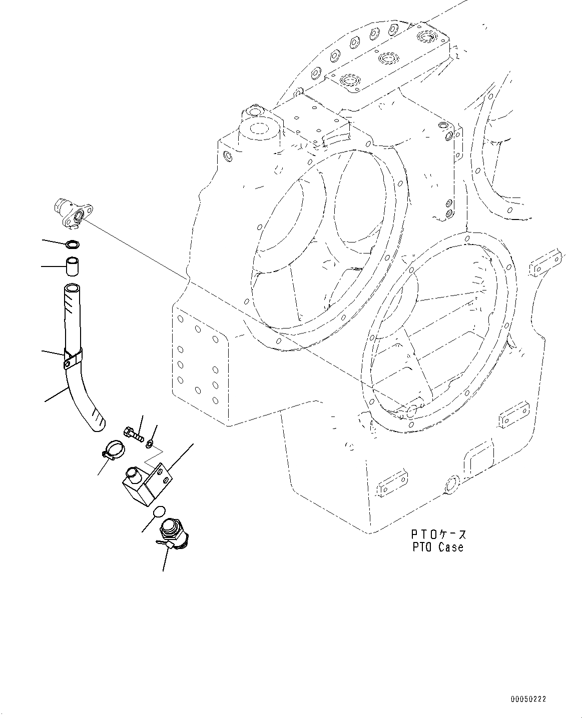 Схема запчастей Komatsu PC2000-8 - POWER TAKEOFF, ДРЕНАЖН. ТРУБЫ (№9-) POWER TAKEOFF, БЕЗ SERVICE ЦЕНТР., СМАЗ. ОТСЕКАЮЩ. КЛАПАН