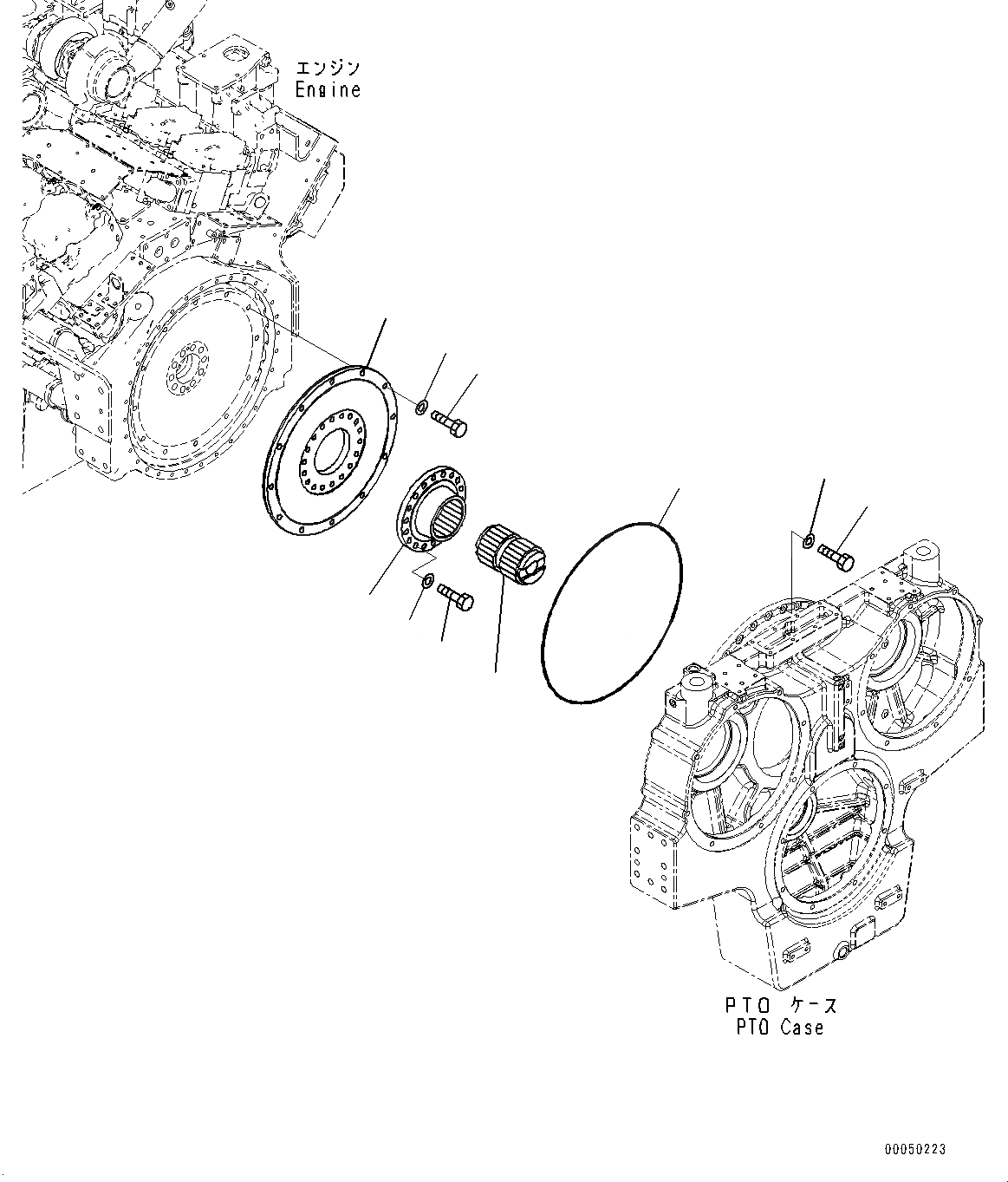 Схема запчастей Komatsu PC2000-8 - POWER TAKEOFF, СОЕДИНЕНИЕ (№9-) POWER TAKEOFF, SERVICE ЦЕНТР.