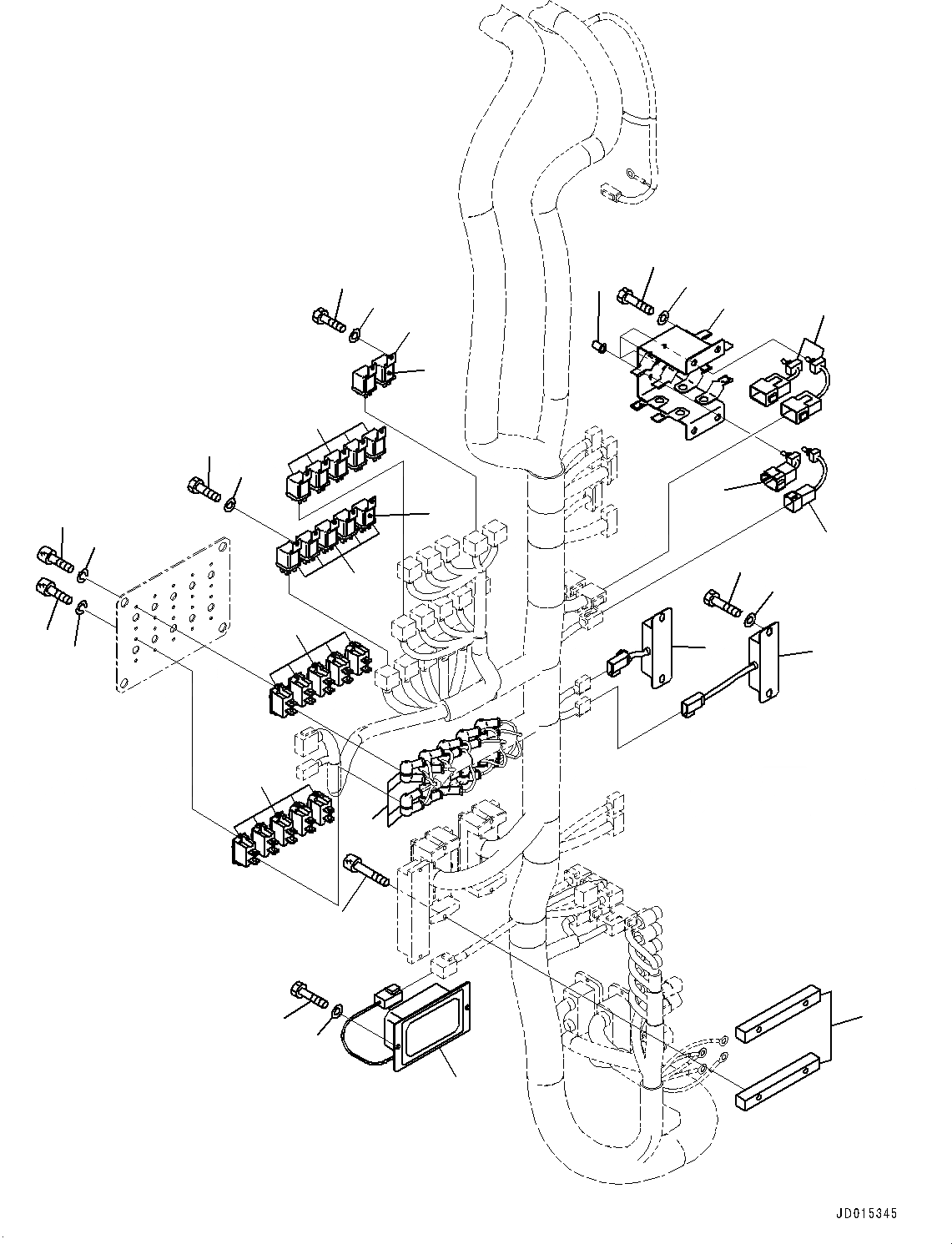 Схема запчастей Komatsu PC2000-8 - ЭЛЕКТРИКА, КАБИНА ОСНОВ., АВТОМ. ВЫКЛЮЧАТЕЛЬ И ПЕРЕКЛЮЧАТЕЛЬ (№9-7) ЭЛЕКТРИКА, ВЫС. INTENSITY DISПОДАЧА(HID) ОСВЕЩЕНИЕ, ЛЕСТНИЦА, С ИЗОЛЯТОР АККУМУЛЯТОРОВ