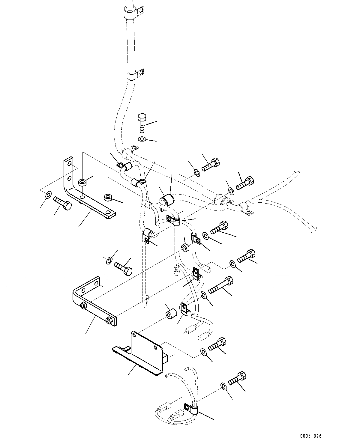 Схема запчастей Komatsu PC2000-8 - ЭЛЕКТРИКА, КОРПУС (№9-) ЭЛЕКТРИКА, ДЛЯ ПОГРУЗ., ЛЕСТНИЦА, С ИЗОЛЯТОР АККУМУЛЯТОРОВ, С JUMP START RECEPTACLE