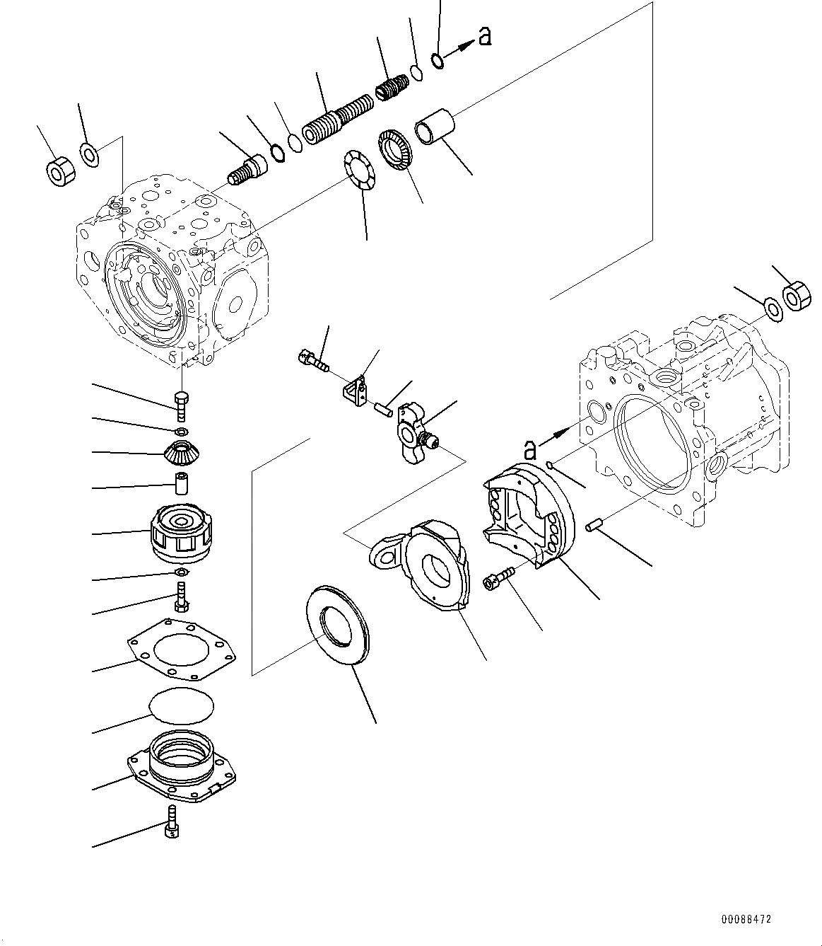 Схема запчастей Komatsu PC2000-8 - NO. НАСОС, ВНУТР. ЧАСТИ (/8) (№9-7) NO. НАСОС