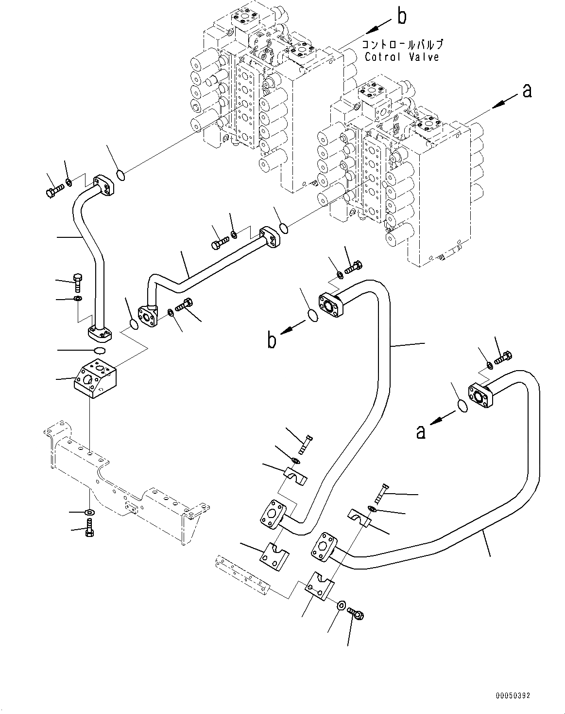 Схема запчастей Komatsu PC2000-8 - КОВШ ТРУБЫ (№9-) КОВШ ТРУБЫ