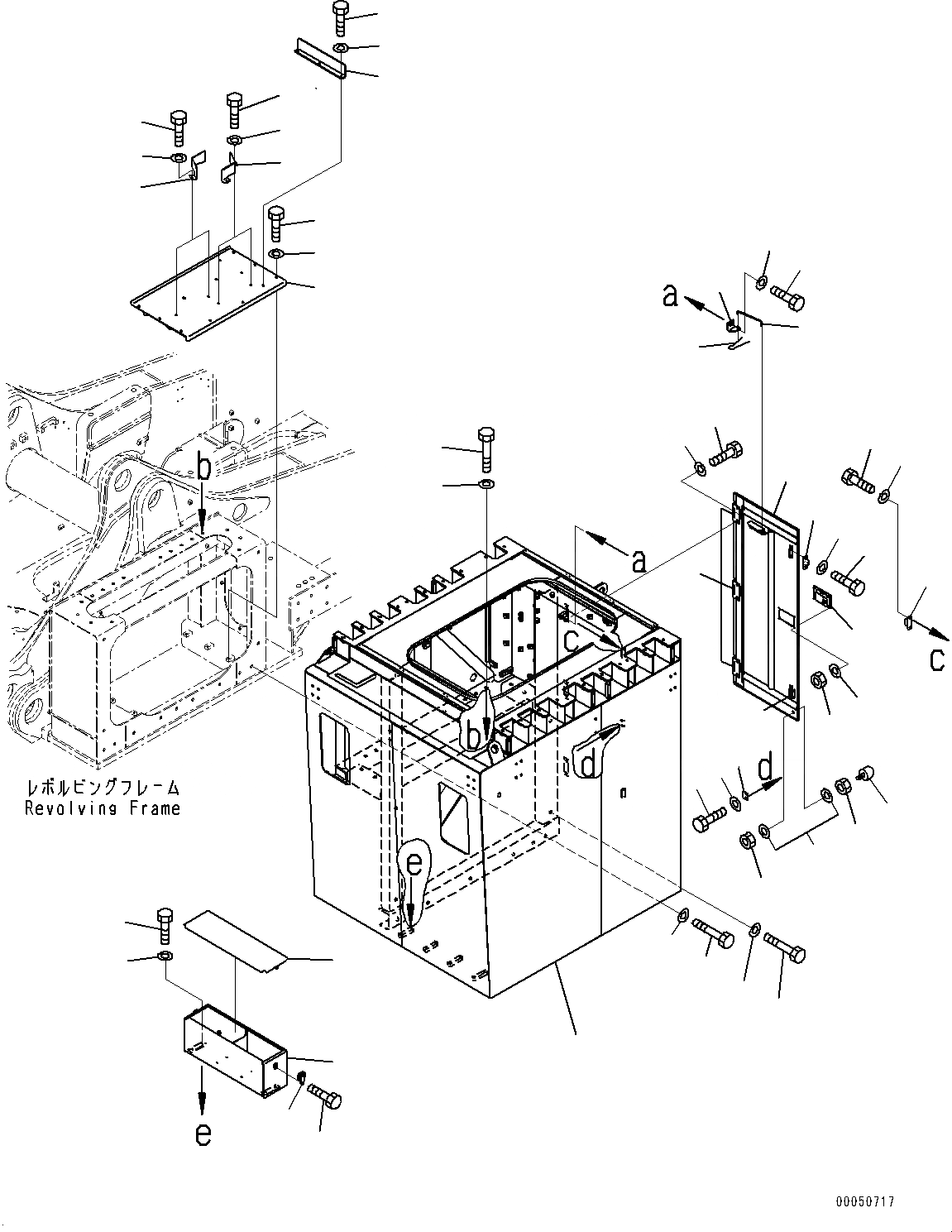 Схема запчастей Komatsu PC2000-8 - КРЕПЛЕНИЕ КАБИНЫ, КАБИНА ОСНОВ. (№9-) КРЕПЛЕНИЕ КАБИНЫ, С ЭКСТРЕНН. ESКРЫШКАE DEVICE