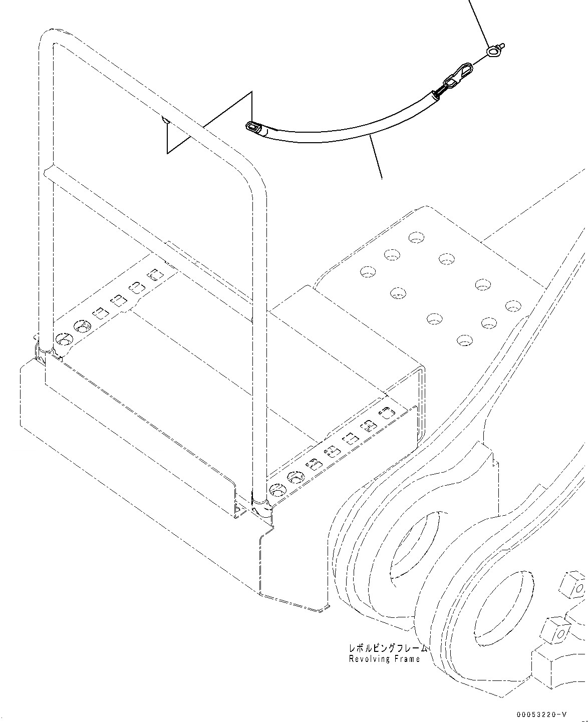 Схема запчастей Komatsu PC2000-8 - ПРАВ. COVER, ЦЕПЬ (№9-) ПРАВ. COVER