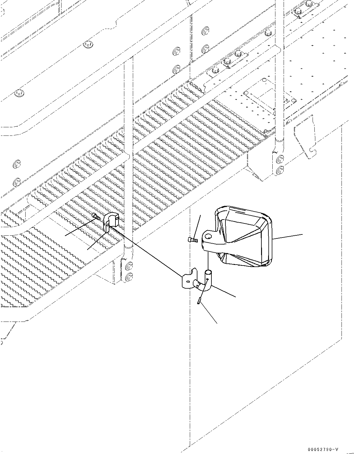 Схема запчастей Komatsu PC2000-8 - ЗАДН.VIEW MIRROR, ЛЕВ. (№9-) ЗАДН.VIEW MIRROR