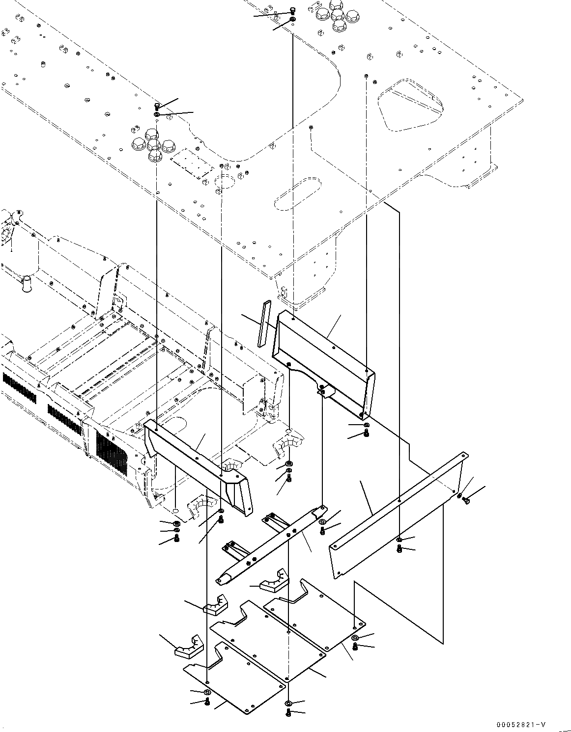 Схема запчастей Komatsu PC2000-8 - НИЖН. КРЫШКА, НАСОС (№9-) НИЖН. КРЫШКА, МОРОЗОУСТОЙЧИВ. СПЕЦИФ-Я A (- THRU DEG C)