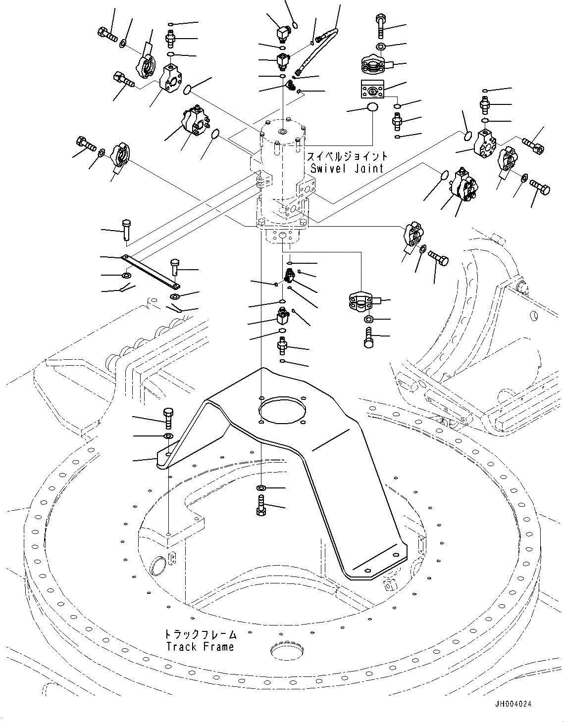 Схема запчастей Komatsu PC2000-8 - ПОВОРОТНОЕ СОЕДИНЕНИЕ, КОМПОНЕНТЫ (№98-) ПОВОРОТНОЕ СОЕДИНЕНИЕ