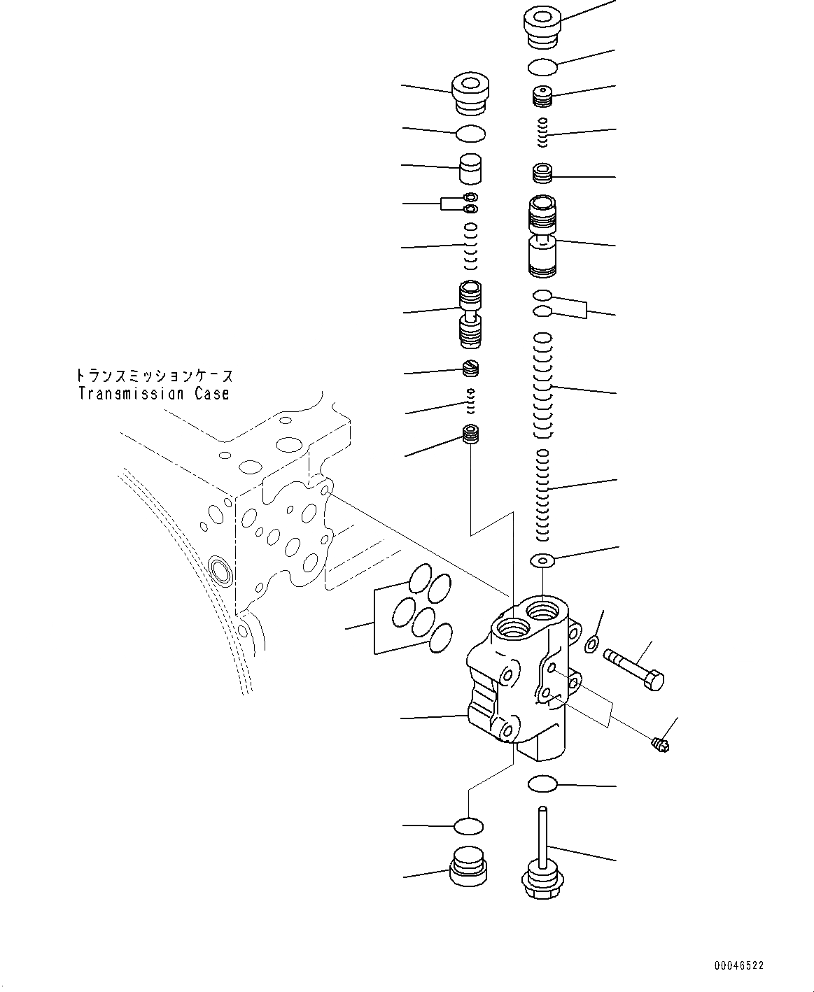 Схема запчастей Komatsu D85MS-15 - СИЛОВАЯ ПЕРЕДАЧА, УПРАВЛЯЮЩ. КЛАПАН (№-) СИЛОВАЯ ПЕРЕДАЧА