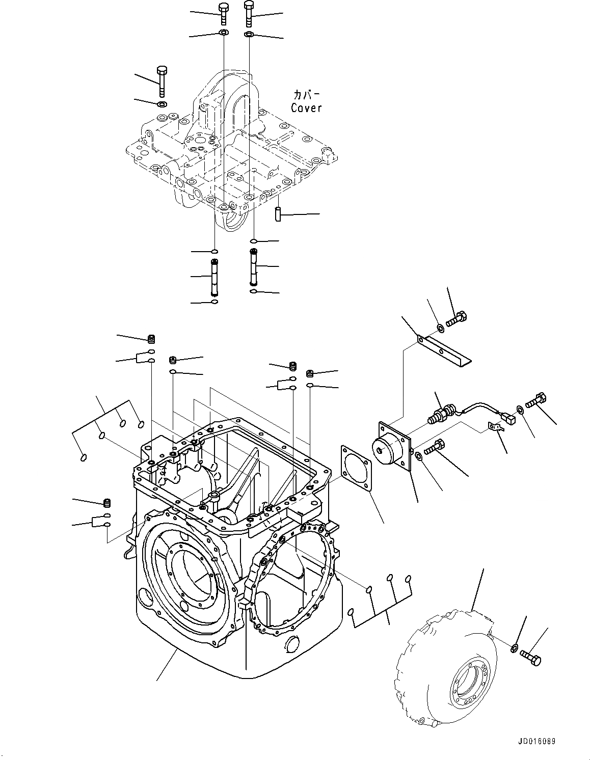 Схема запчастей Komatsu D85MS-15 - СИЛОВАЯ ПЕРЕДАЧА, КОРПУС (/) (№-) СИЛОВАЯ ПЕРЕДАЧА