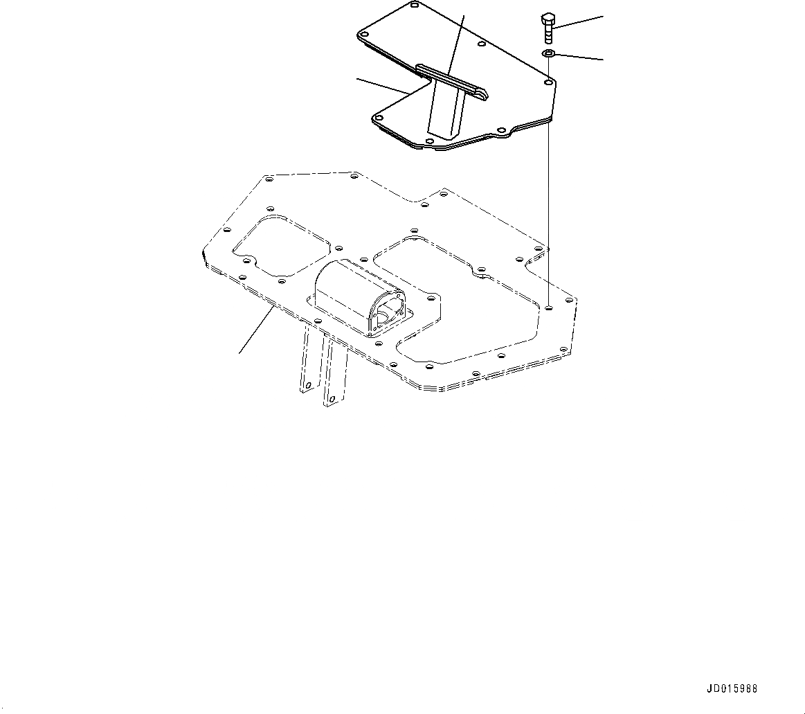 Схема запчастей Komatsu D85MS-15 - КОНТРОЛЬ ХОДА (№-) КОНТРОЛЬ ХОДА