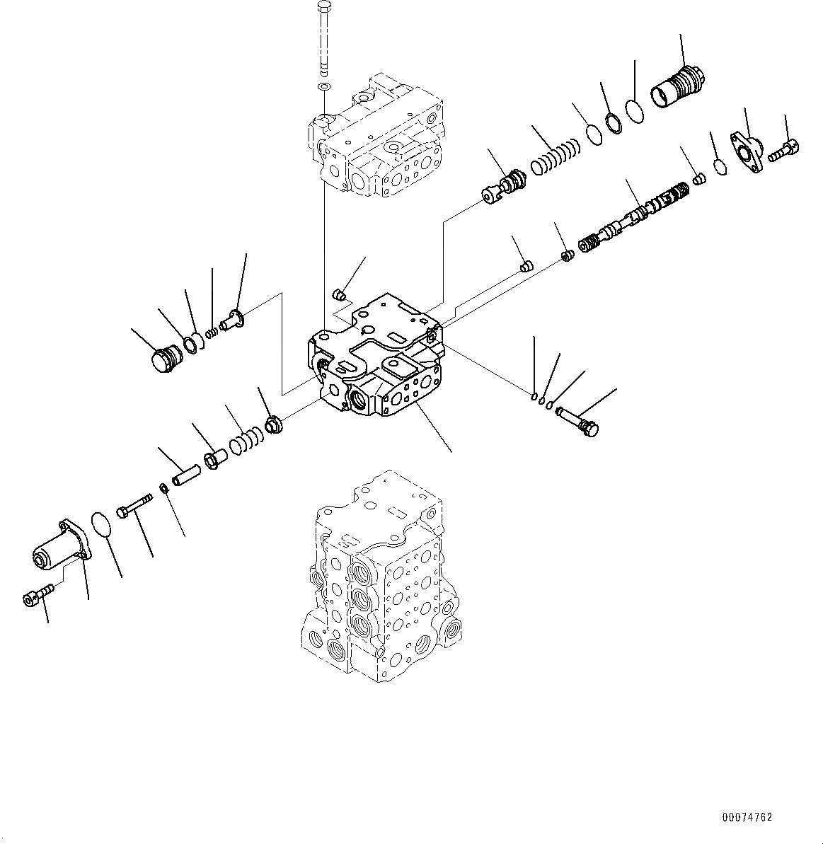 Схема запчастей Komatsu D85MS-15 - КРЫЛО, УПРАВЛЯЮЩ. КЛАПАН (8/) (№-) КРЫЛО