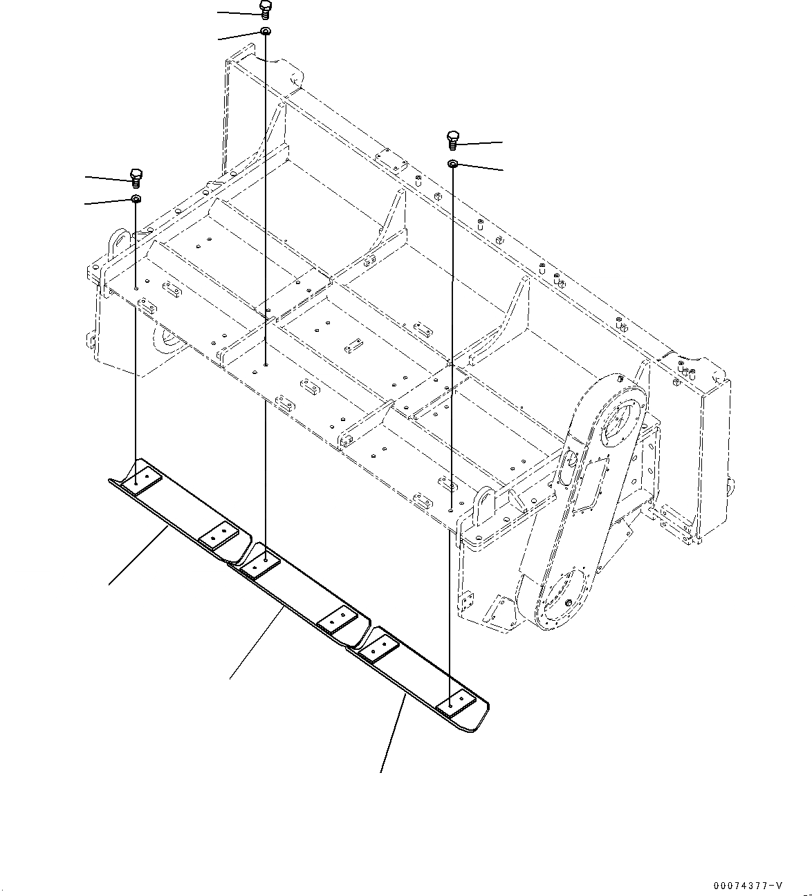 Схема запчастей Komatsu D85MS-15 - ROTOR, ИЗМЕЛЬЧИТЕЛЬ КОРПУС (№-) ROTOR