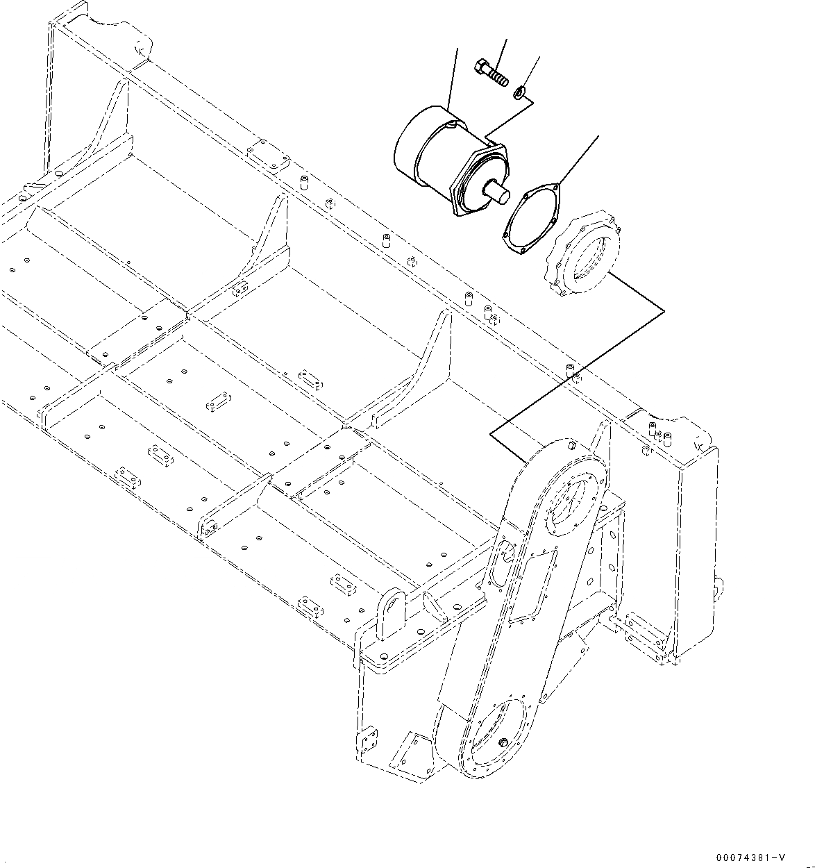 Схема запчастей Komatsu D85MS-15 - ROTOR, МОТОР (№-) ROTOR, С КРЫШКАTURE BASKET И МНОГОСТОЕЧН. РЫХЛИТ.