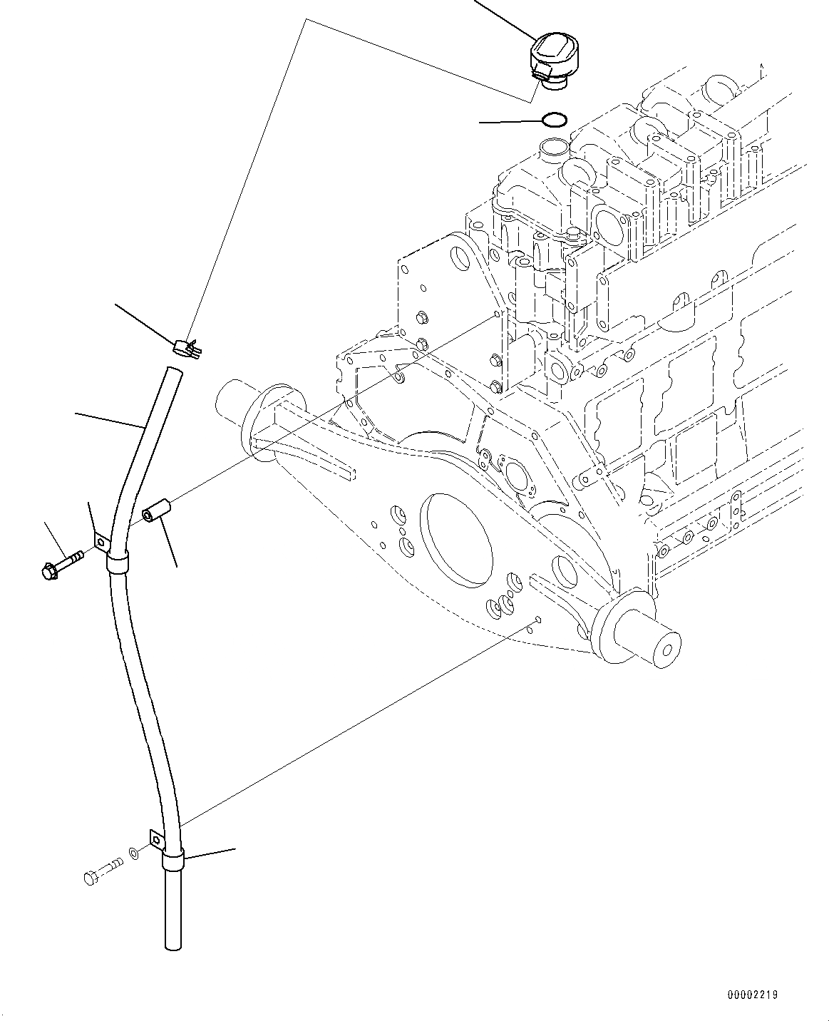 Схема запчастей Komatsu SA6D125E-3D - КРЫШКА ГОЛОВКИ АКСЕССУАРЫ, САПУН (№-) КРЫШКА ГОЛОВКИ АКСЕССУАРЫ