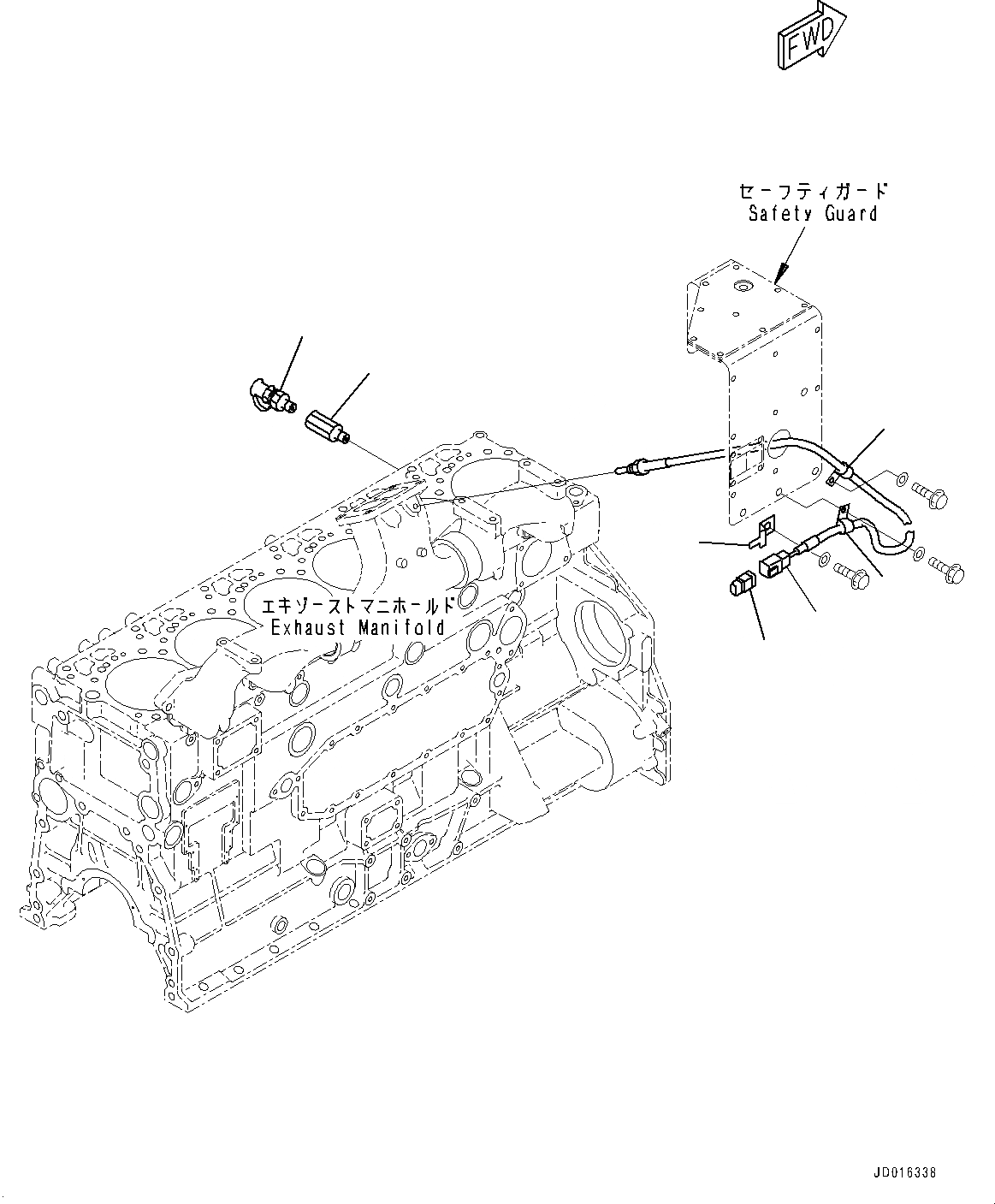 Схема запчастей Komatsu SA6D125E-3D - PM-CLINIC СОЕДИН-Е (№-) PM-CLINIC СОЕДИН-Е