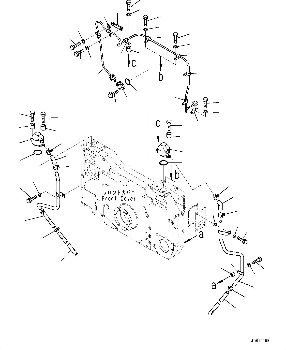 Схема запчастей Komatsu SAA12V140E-3C - ПЕРЕДН. ЗУБЧАТ. ПЕРЕДАЧА КОРПУС, САПУН И ДАТЧИК ПРОРЫВА ГАЗОВ (№-) ПЕРЕДН. ЗУБЧАТ. ПЕРЕДАЧА КОРПУС, МОРОЗОУСТОЙЧИВ. СПЕЦИФ-Я (-DEG C)