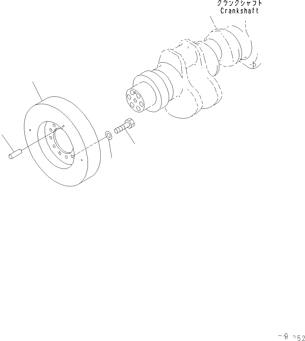 Схема запчастей Komatsu SAA12V140E-3C - ДЕМПФЕР (№-) ДЕМПФЕР