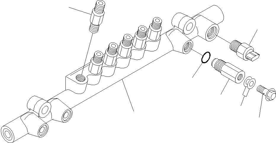 Схема запчастей Komatsu SAA12V140E-3C - ТОПЛИВН. НАСОС, COMMON RAIL ЛЕВ. (№-) ТОПЛИВН. НАСОС