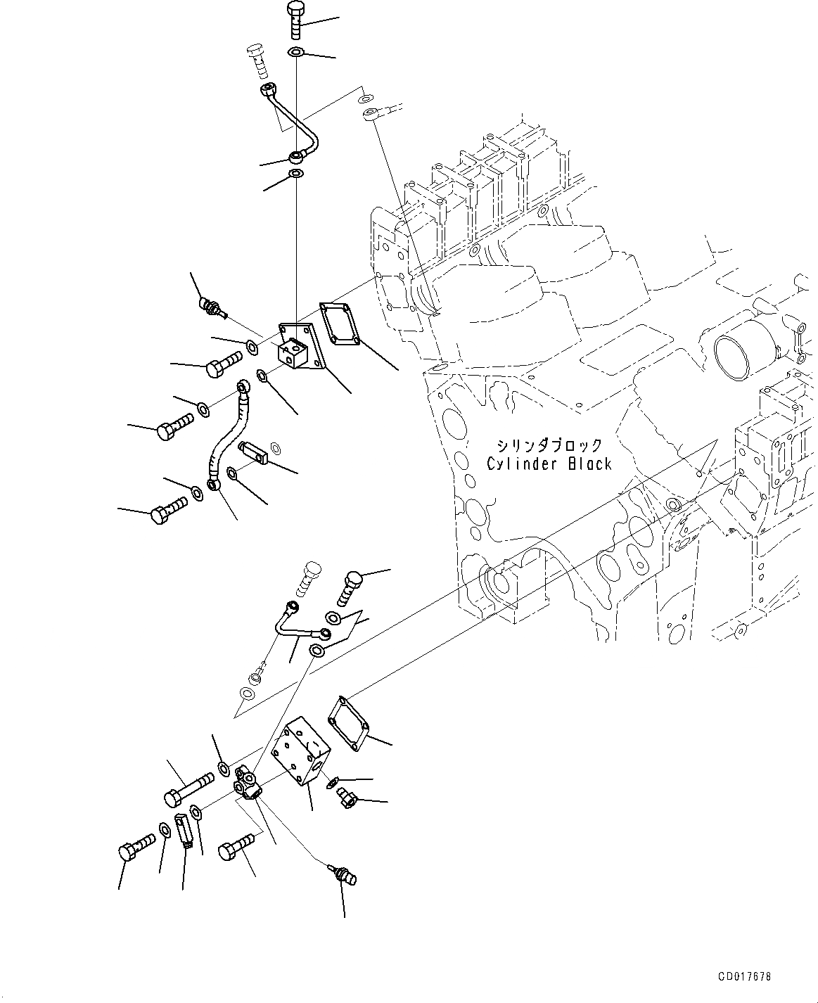 Схема запчастей Komatsu SAA12V140E-3C - ВОЗВРАТ ТОПЛИВА (№-) ВОЗВРАТ ТОПЛИВА