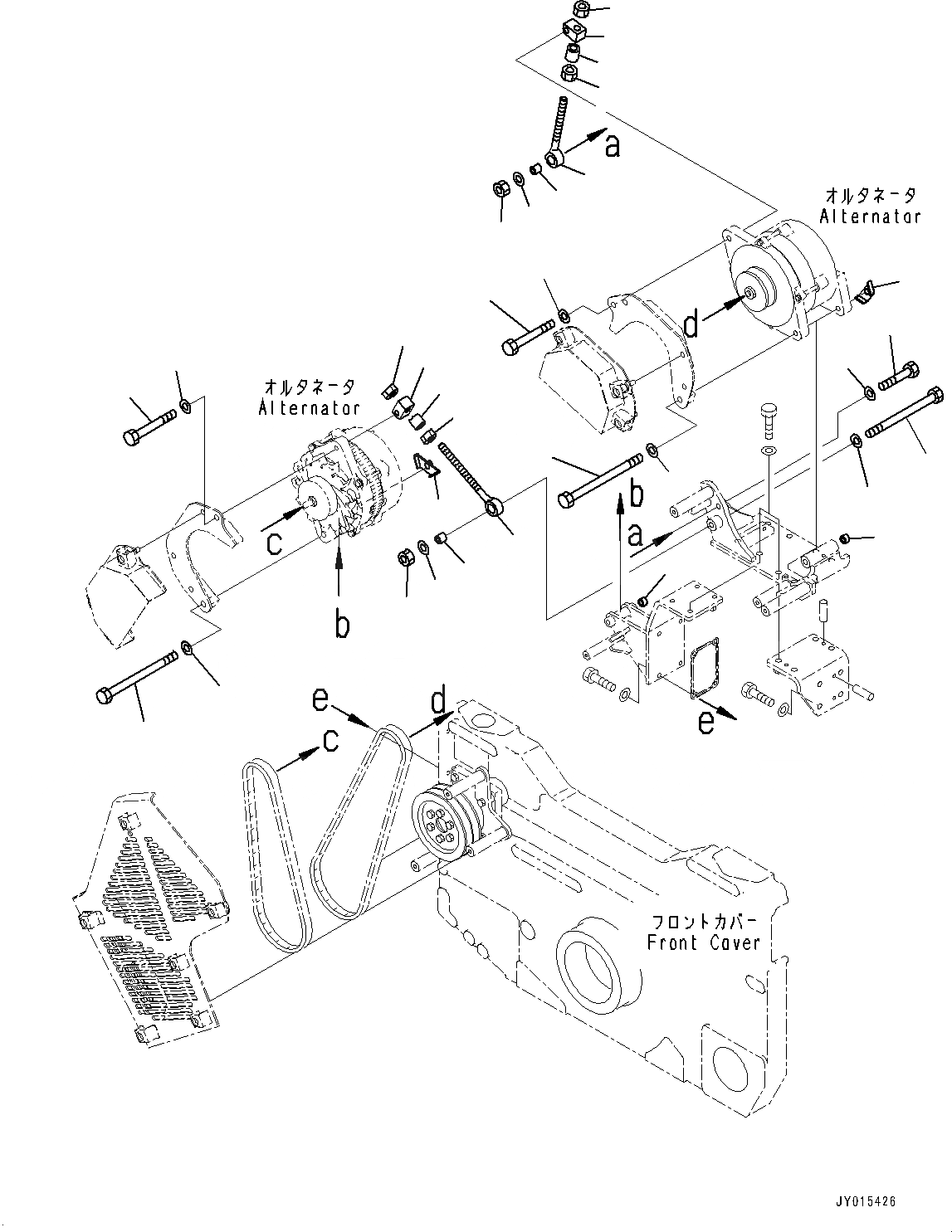 Схема запчастей Komatsu SAA12V140E-3C - ГЕНЕРАТОР, ЭЛЕМЕНТЫ КРЕПЛЕНИЯ (/) (№-) ГЕНЕРАТОР, 9AMP, ДЛЯ EXTRA BAD ТОПЛИВН. И ПЛОХ. ТОПЛИВО СПЕЦ-ЯIFICATION, ВОДН.+DUST, ДОПОЛН. ФИЛЬТР., ЕС БЕЗОПАСН. REGULATION