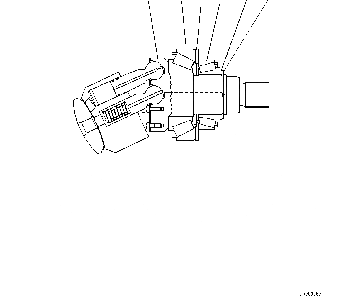 Схема запчастей Komatsu WA320PZ-6 - HYDROSTATIC ТРАНСМИССИЯ (HST) НАСОС И МОТОР, ВНУТР. ЧАСТИ, МОТОР (/7) (№7-) HYDROSTATIC ТРАНСМИССИЯ (HST) НАСОС И МОТОР